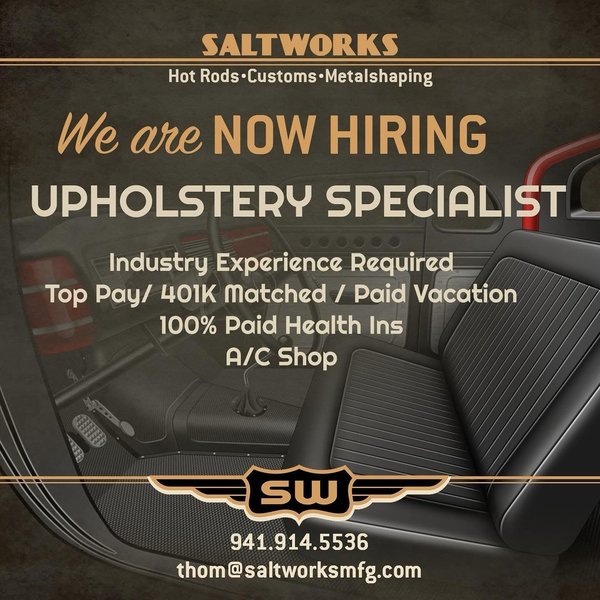 WANTED.... UPHOLSTREY SPECIALIST  