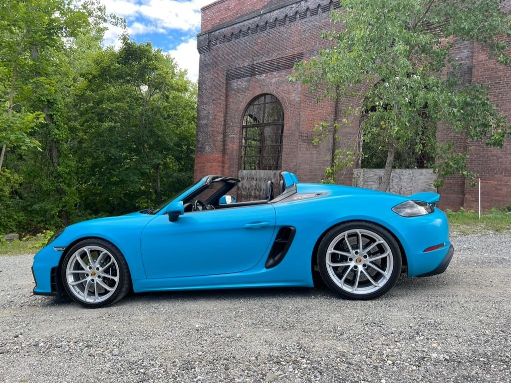2021 Porsche 718 Spyder - '21 718 Spyder, Miami Blue, PCCB, LWBS, Burmester, Full PPF, CPO until 12/26 - Used - VIN WP0CC2A87MS240130 - 16,800 Miles - 6 cyl - 2WD - Manual - Convertible - Blue - Marlborough, MA 01752, United States