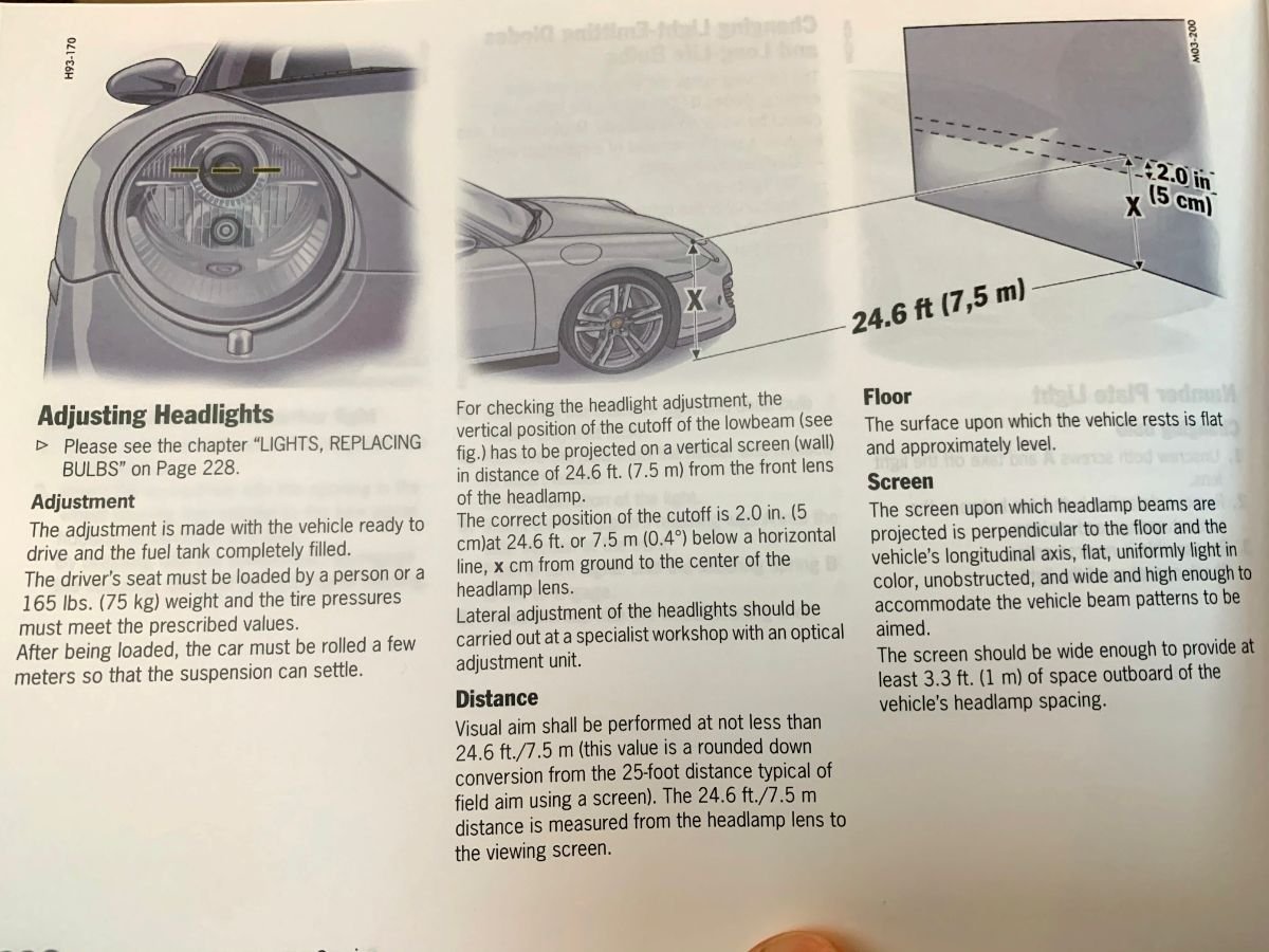 997.2 Headlight Vertical Adjustment Rennlist Porsche Discussion Forums
