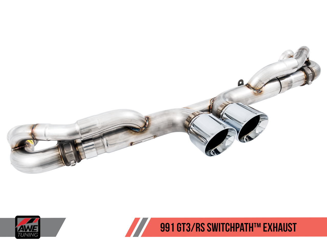 Engine - Exhaust - AWE SwitchPath Exhaust for Porsche 991.1 / 991.2 GT3 / RS - Diamond Black Tips - Used - 2010 to 2019 Porsche GT3 - La Jolla, CA 92037, United States