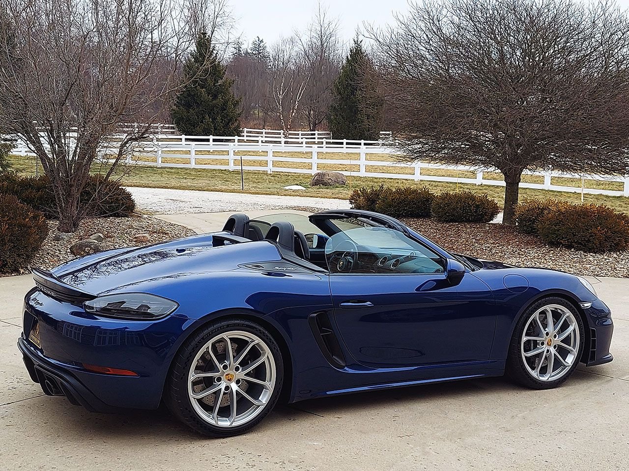 2020 Porsche 718 Spyder - 2020 Porsche 718 Spyder Manual Gentian Blue! - Used - VIN WP0CC2A8XLS240198 - 10,811 Miles - 6 cyl - 2WD - Manual - Convertible - Blue - Medina, OH 44256, United States