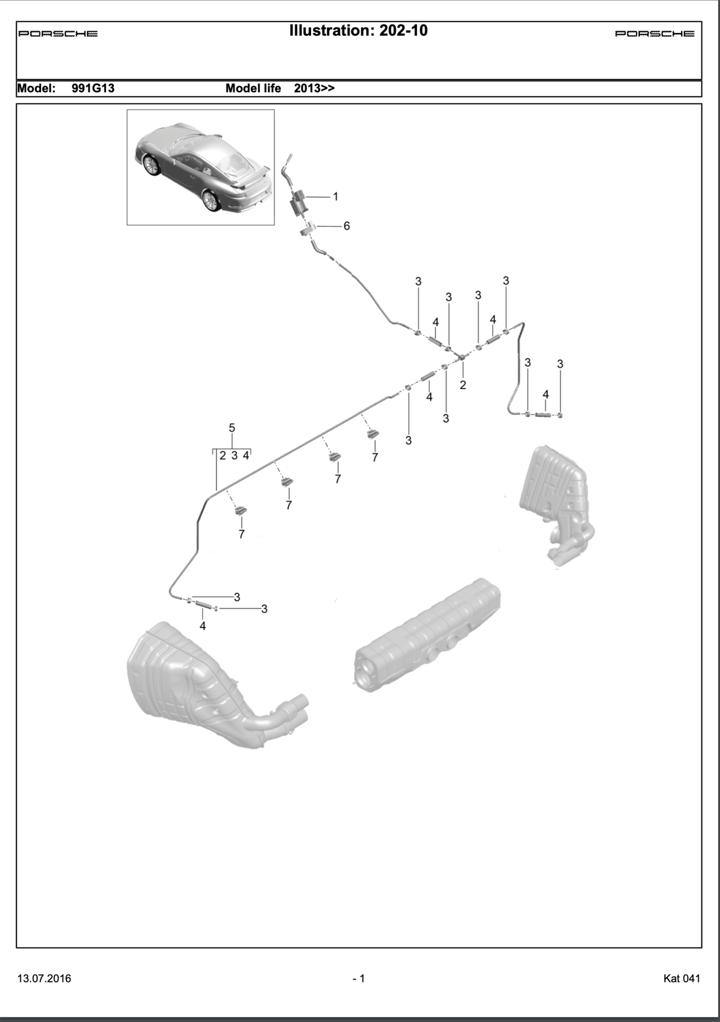 Exhaust vacuum line location 991.1 gt3 Rennlist Porsche Discussion