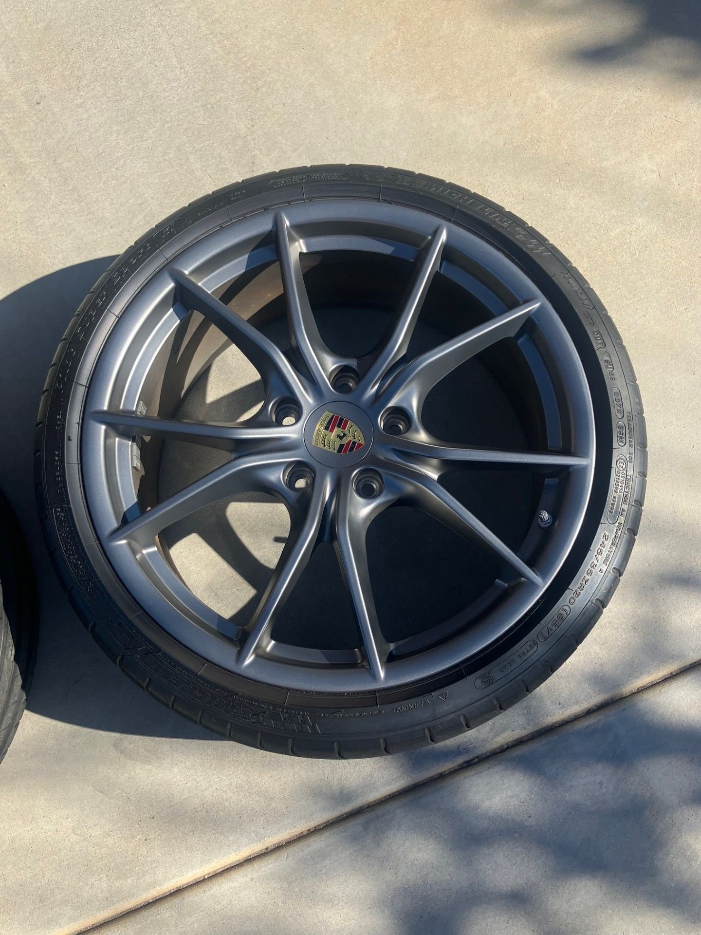 Wheels and Tires/Axles - *** Carrera S OEM wheels for 991.2 - Platinum Satin *** - Used - -1 to 2027  All Models - Ramona, CA 92065, United States
