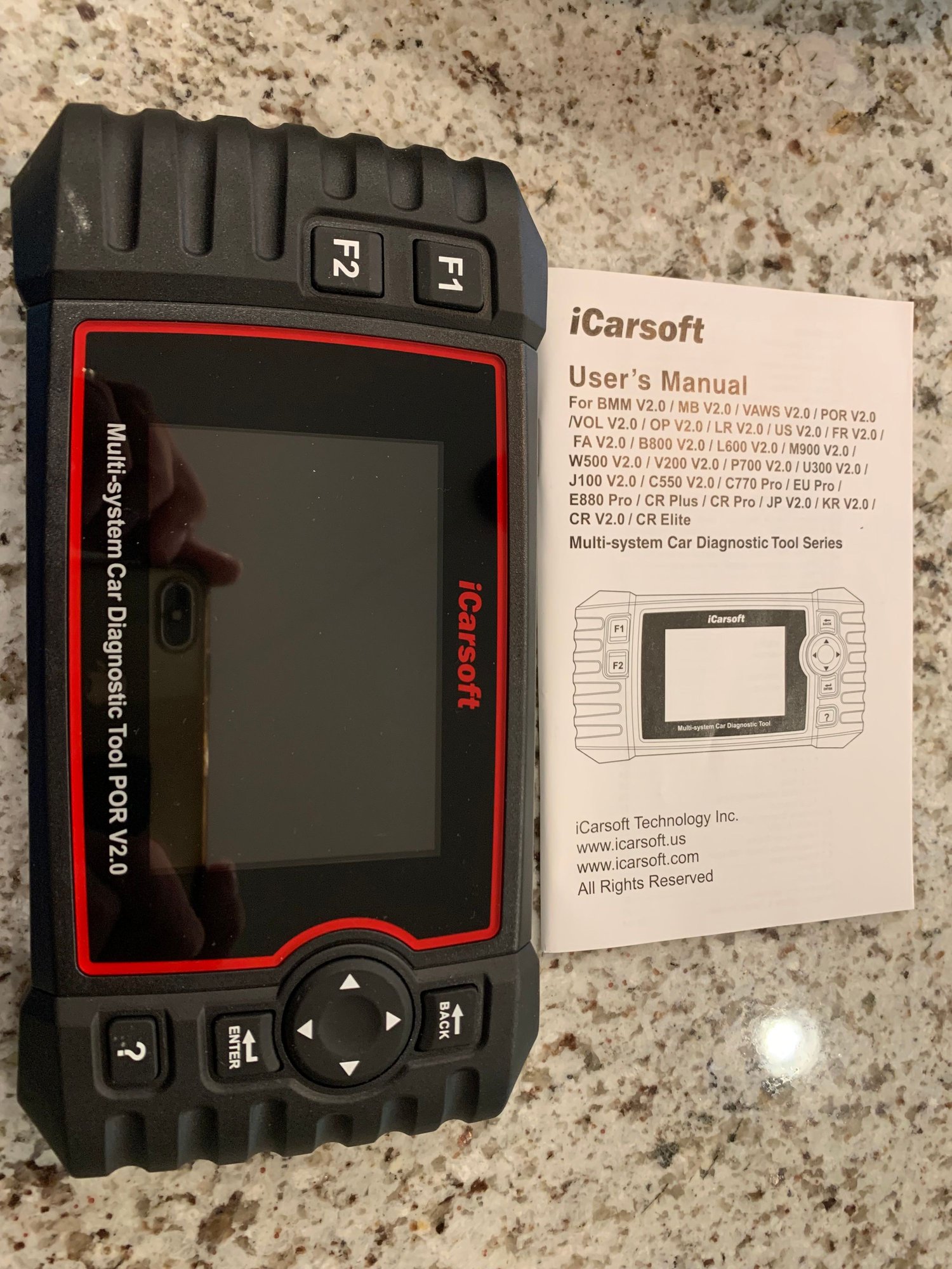 Accessories - iCarsoft POR v2.0 OBD scanner, like new - Used - 1992 to 2021 Porsche All Models - Atlanta, GA 30067, United States