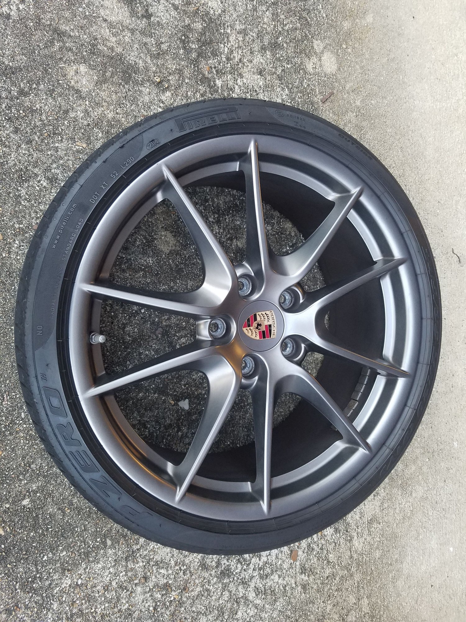 Wheels and Tires/Axles - Porsche 20" Carrera Wheels Platinum Satin Matte Narrow Body Fitment - Used - 2012 to 2016 Porsche 911 - Virginia Beach, VA 23464, United States