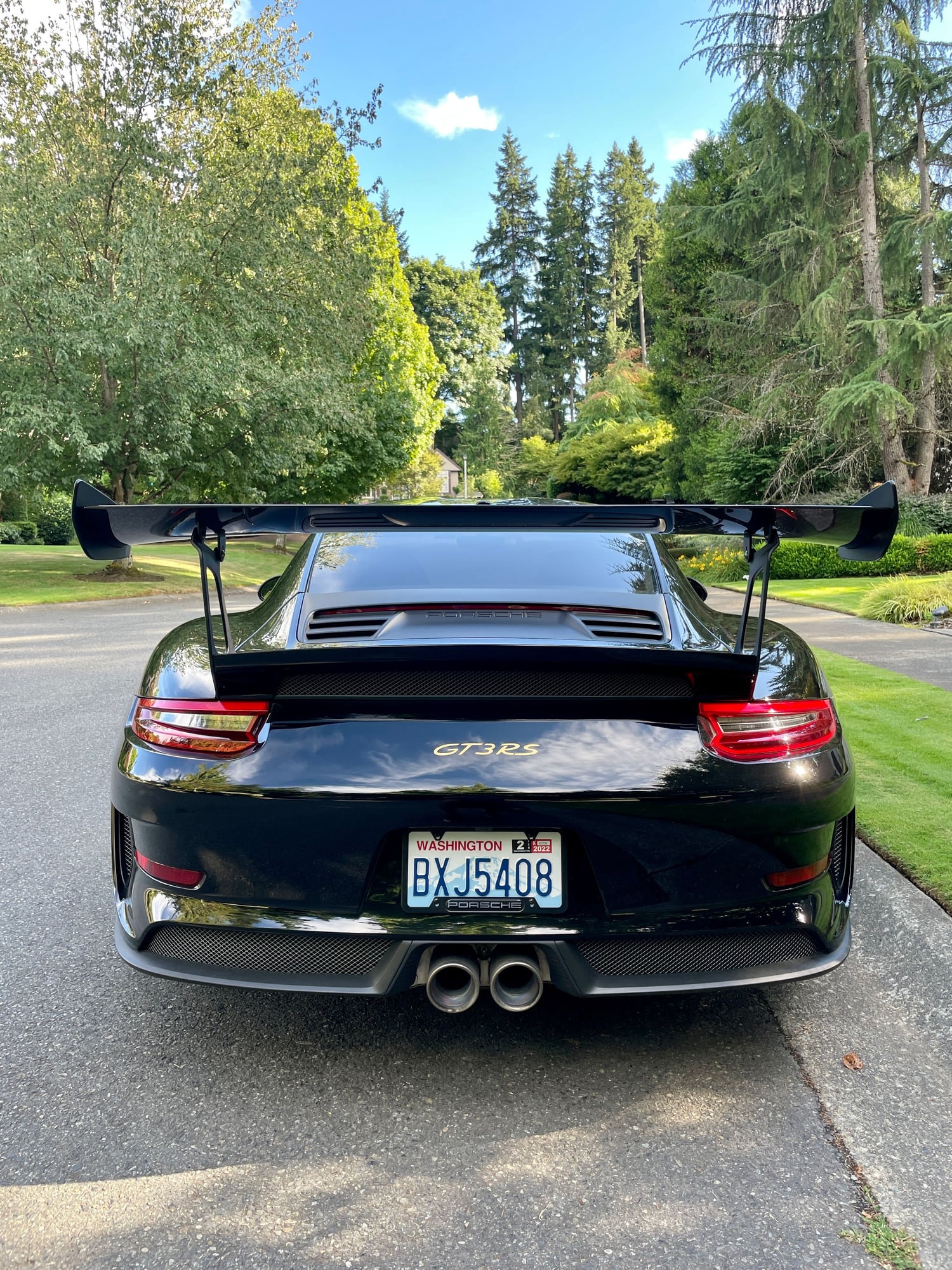 2019 Porsche 911 - 2019 Porsche GT3RS Weissach - Used - VIN WP0AF2A95KS165125 - 4,800 Miles - 6 cyl - 2WD - Automatic - Coupe - Black - Bellevue, WA 98004, United States