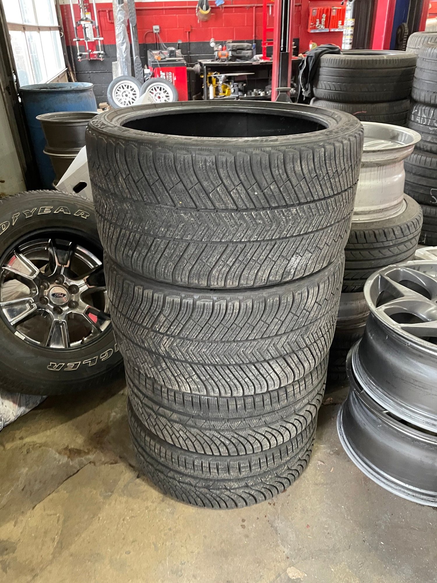 Wheels and Tires/Axles - FS: WINTER TIRES MICHELIN PILOT ALPINE N0 235/35/20 & 295/30/20 - Used - Norridge, IL 60706, United States