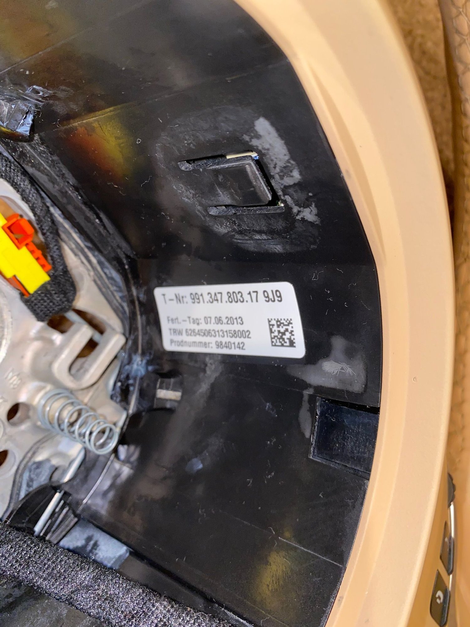 Interior/Upholstery - Multifunction steering wheel with airbag for PDK - Used - 2013 to 2016 Porsche 911 - Fort Myers, FL 33919, United States