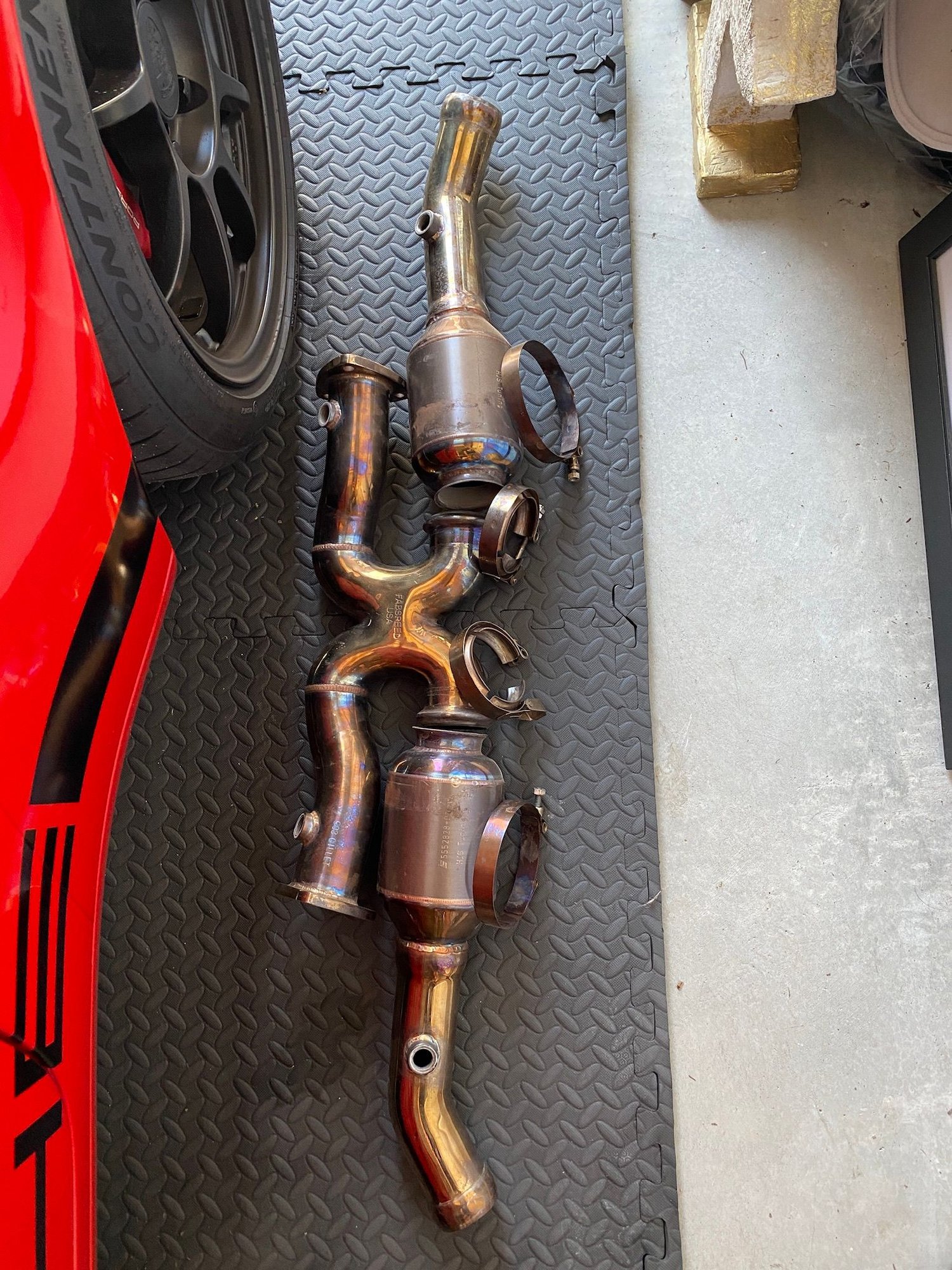 Engine - Exhaust - Fabspeed Sport x-pipe exhaust - Gillet flanges - Used - 1996 to 1998 Porsche 911 - Oceanside, CA 92056, United States
