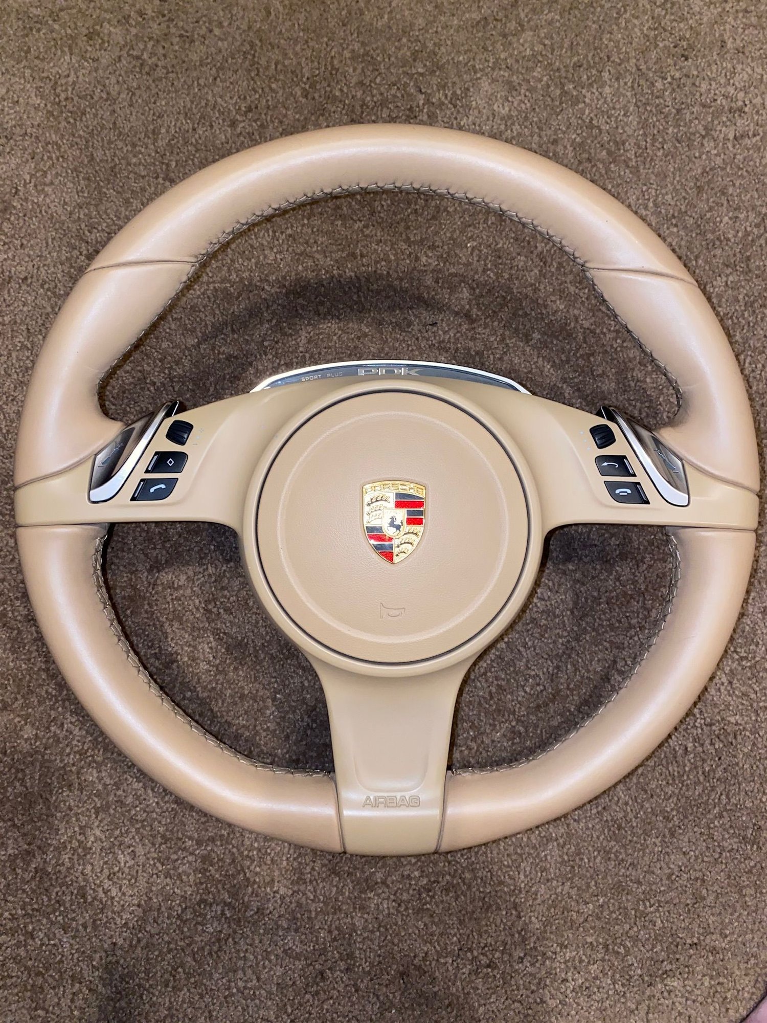 Interior/Upholstery - Multifunction steering wheel with airbag for PDK - Used - 2013 to 2016 Porsche 911 - Fort Myers, FL 33919, United States