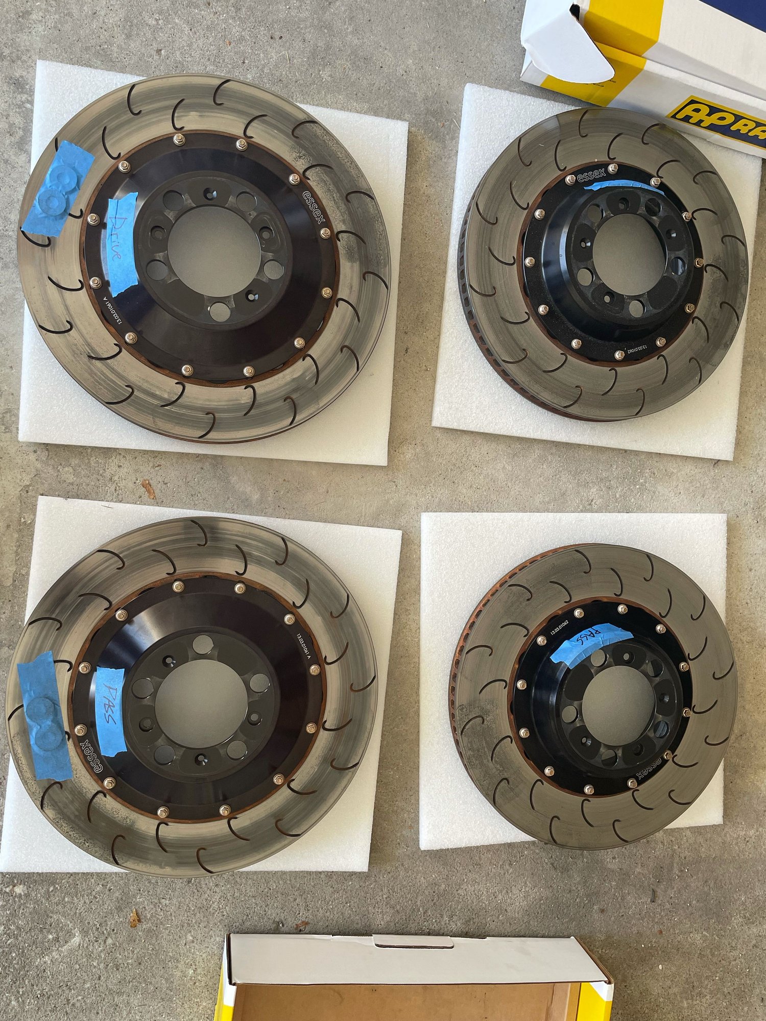 Set of AP Racing by Essex J hook rotors for 991 PCCB GT3/GT3RS Rennlist Porsche Discussion