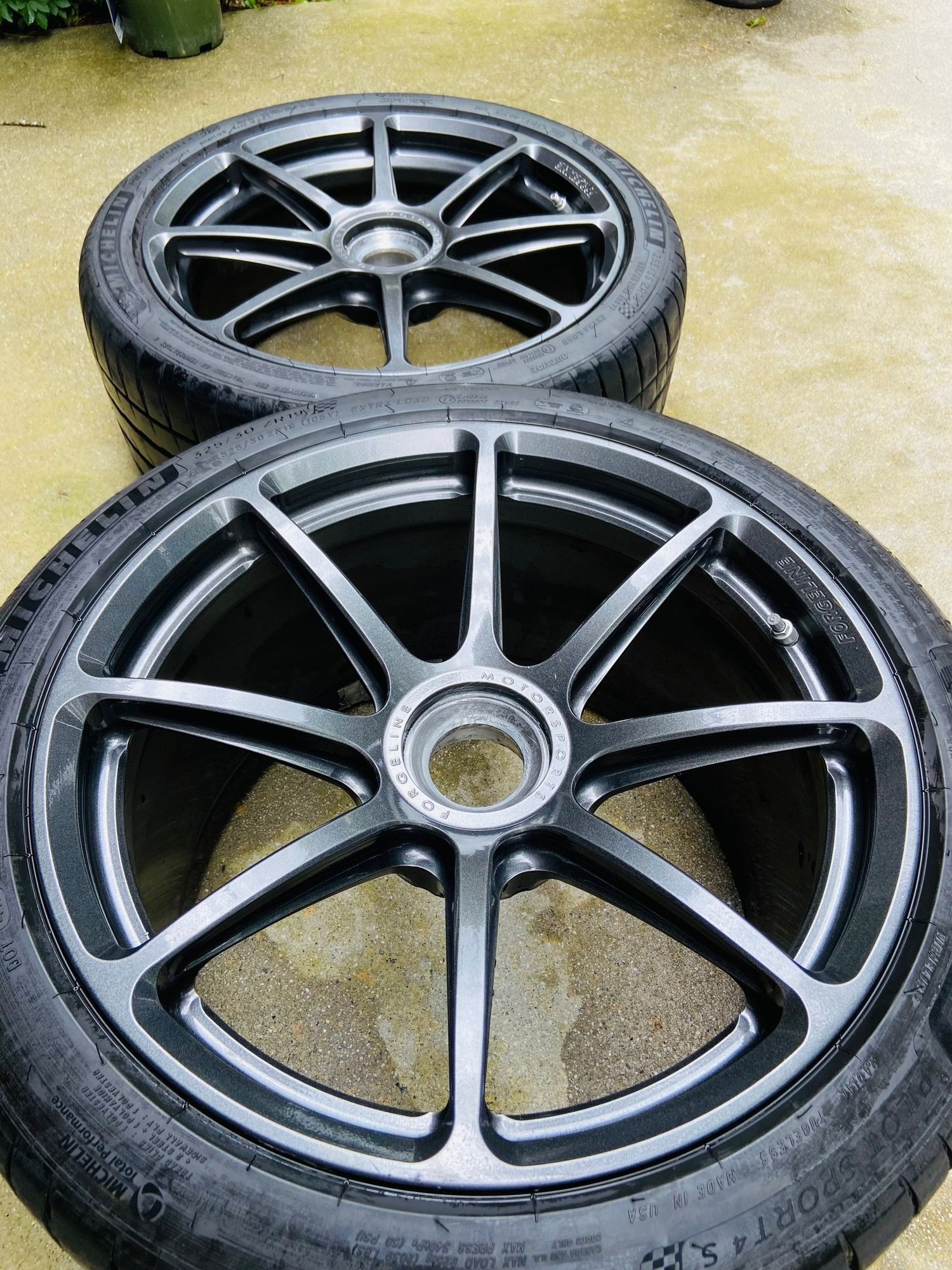 Wheels and Tires/Axles - 19 inch Forgeline GE1R Wheels with Michelin Pilot Sport 4s Tires - Used - 2014 to 2019 Porsche GT3 - Atlanta, GA 30339, United States