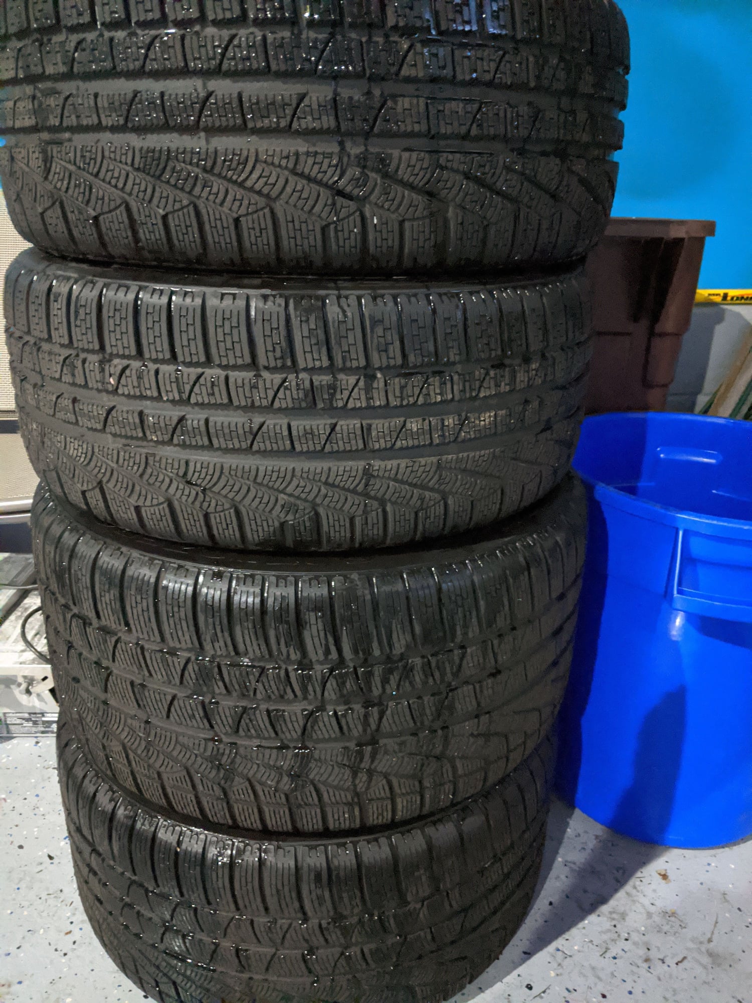 Winter Wheel and Tire Set - 19 inch - 991 - TPMS and Center Caps ...