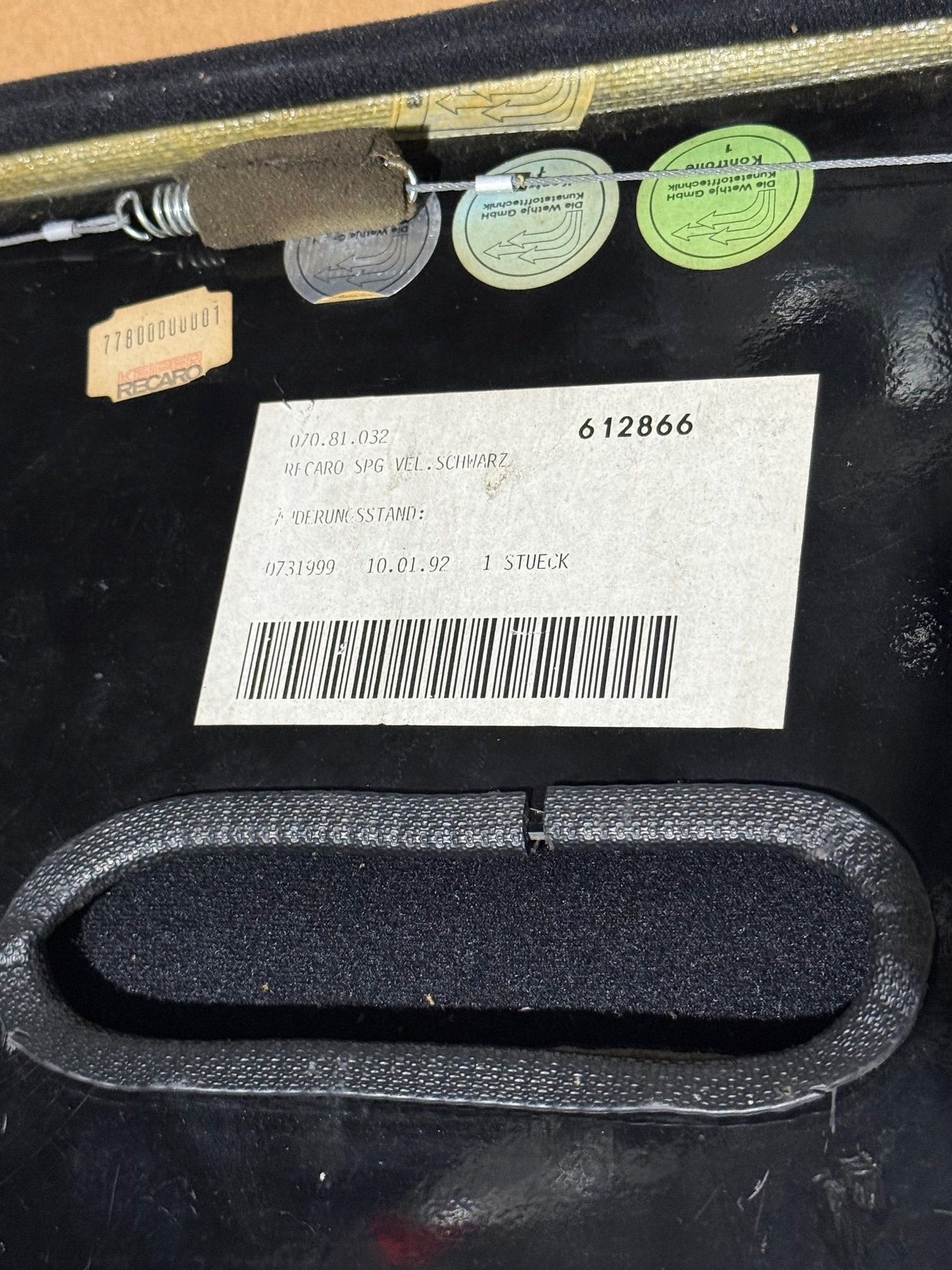 Interior/Upholstery - PORSCHE 964 RS /NGT/CUP ORIGINAL SEAT - Used - 1992 to 1993 Porsche 911 - West Palm Beach, FL 33405, United States