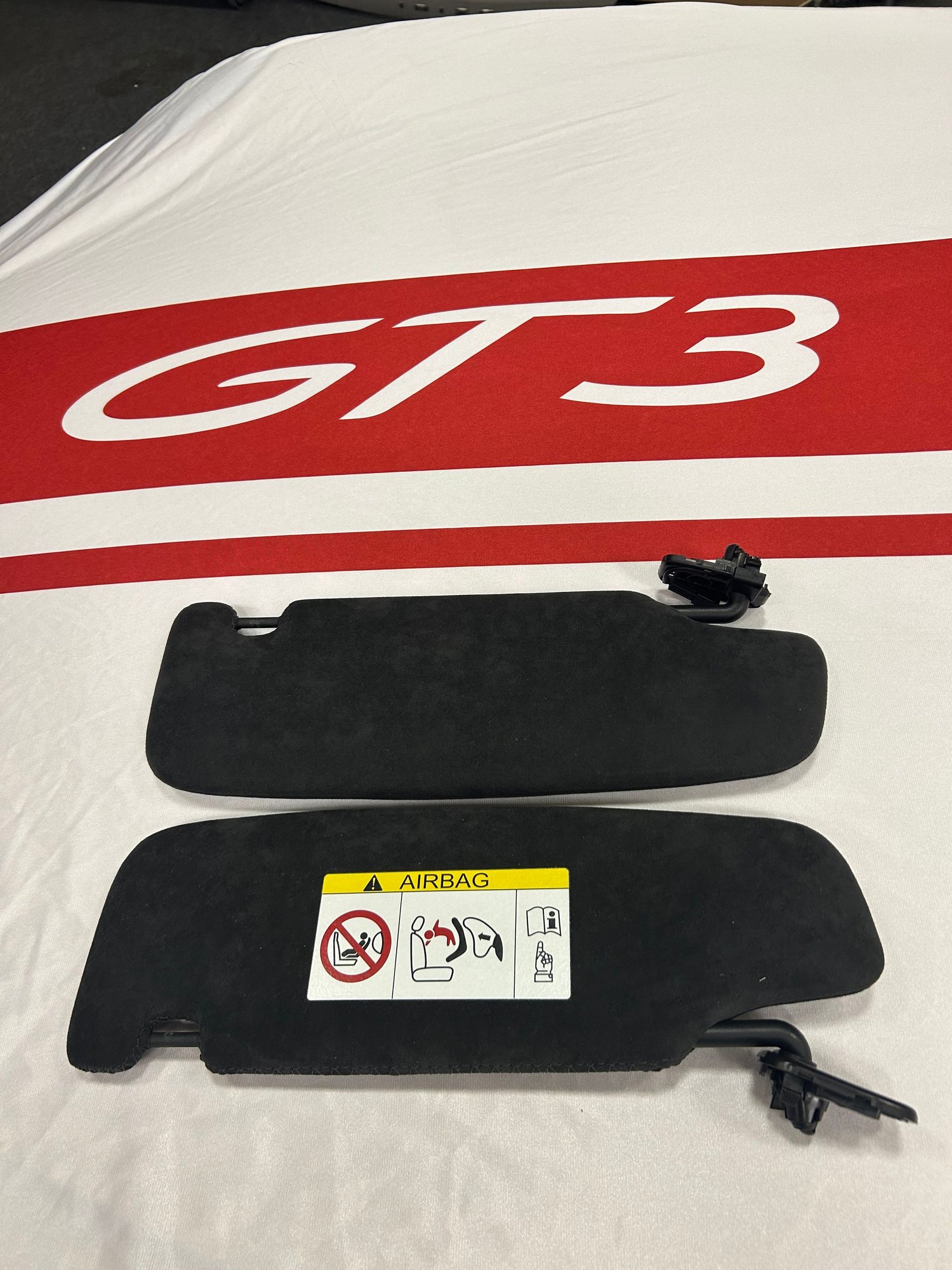 Interior/Upholstery - Rare alcantara sunvisors for 991 Carrera, GT3, GT3 RS - Used - -1 to 2026  All Models - -1 to 2026  All Models - Groningen, Netherlands