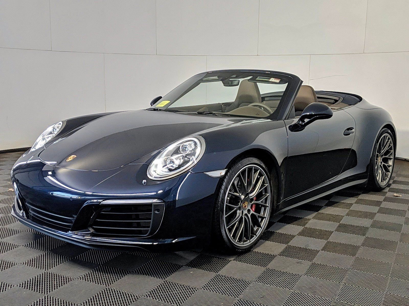 2017 Porsche 911 - 2017 Carrera 4S Cabriolet - Night Blue/Saddle Brown Full Leather - Used - VIN WP0CB2A97HS155807 - 19,650 Miles - 6 cyl - AWD - Automatic - Convertible - Blue - Sudbury, MA 01776, United States