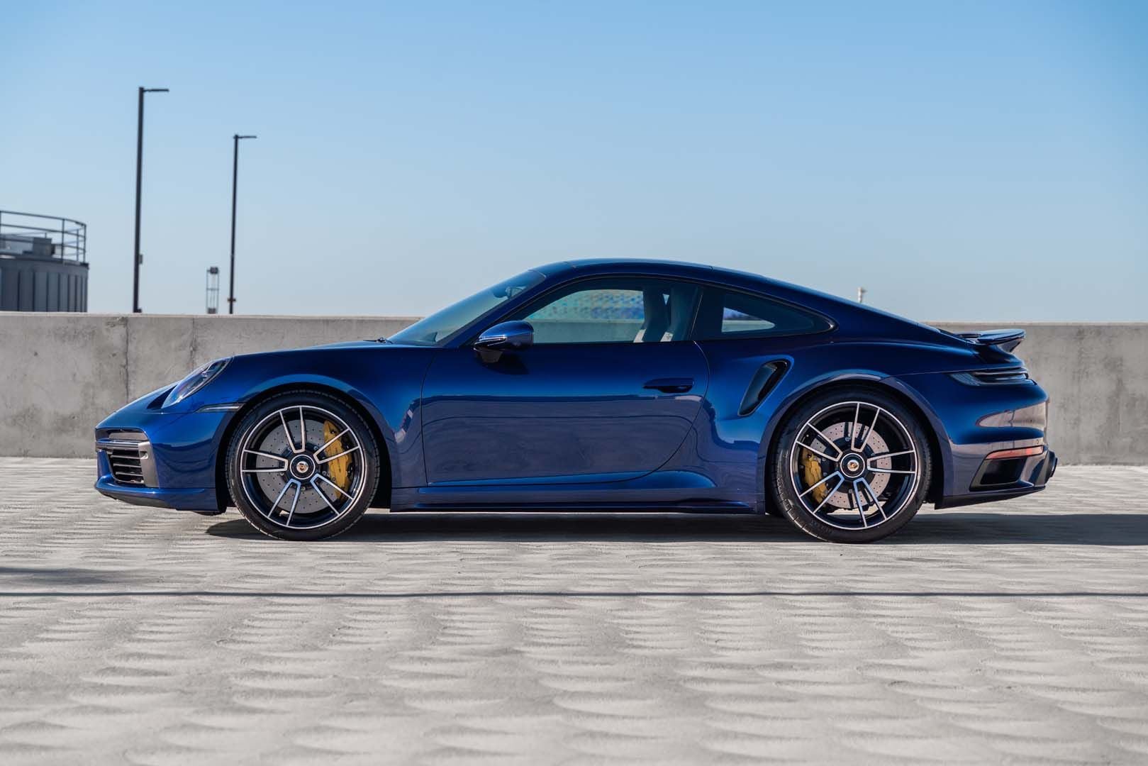 2021 Porsche 911 - 2021 Gentian Blue Turbo S for Sale - Used - VIN WP0AD2A95MS258204 - 4,932 Miles - 6 cyl - AWD - Automatic - Coupe - Blue - San Diego, CA 92130, United States