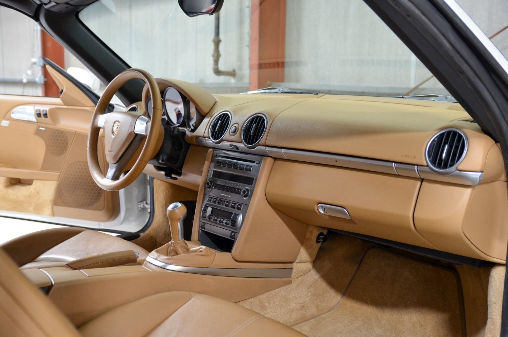 2005 Porsche Boxster - 2005 Porsche Boxster S 6-speed White/Tan - Used - VIN WP0CB29835U731811 - 44,000 Miles - 6 cyl - 2WD - Manual - Convertible - White - Twinsburg, OH 44087, United States
