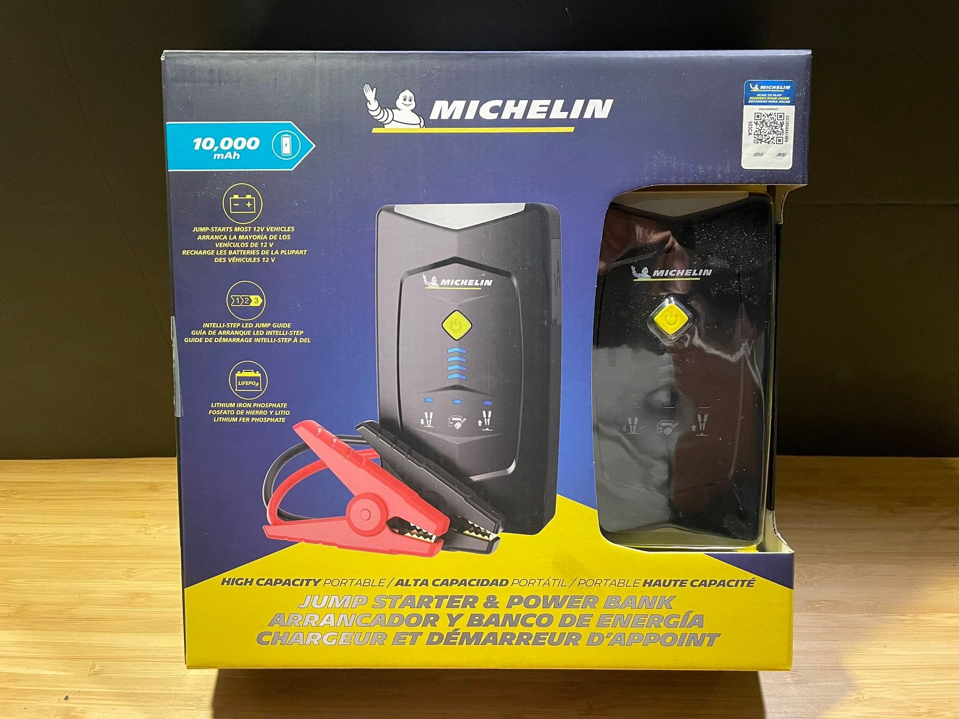 Michelin Portable Jump Starter and 10,000mAh LiFePO4 Power Bank