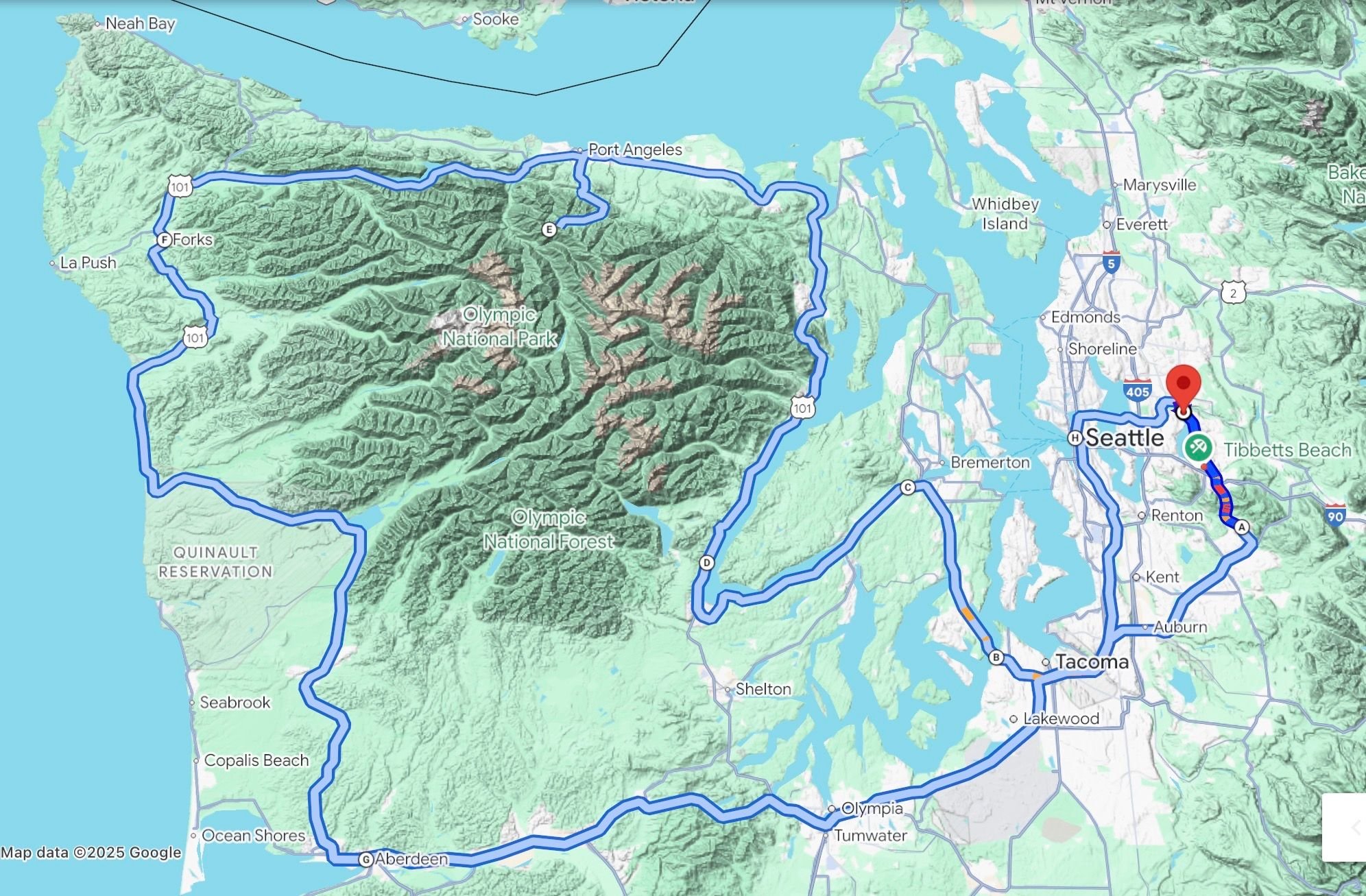 The route: 525 miles of driving joy