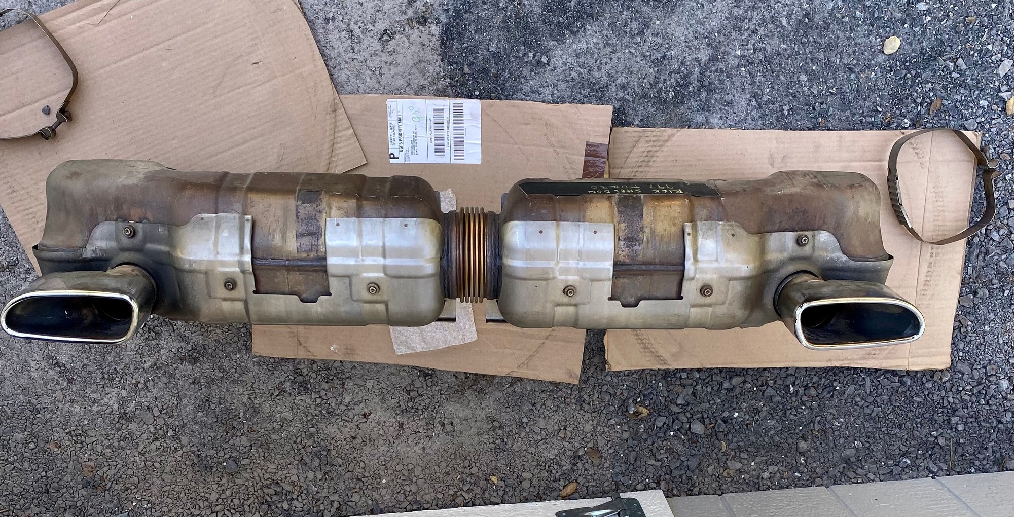 Engine - Exhaust - 997.1  Turbo OEM Exhaust - Used - 2007 to 2009 Porsche 911 - Santa Rosa, CA 95409, United States