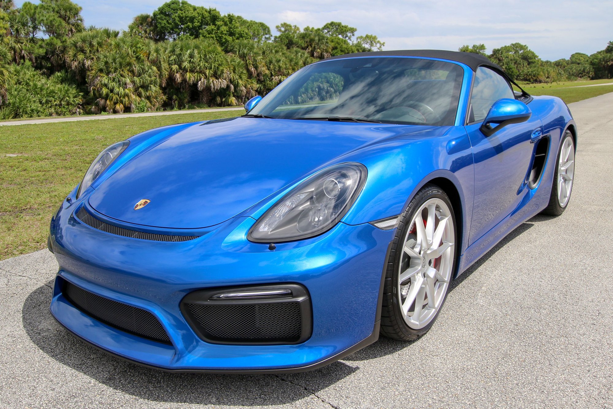 2016 Porsche Boxster Spyder Sapphire Blue Rennlist Porsche