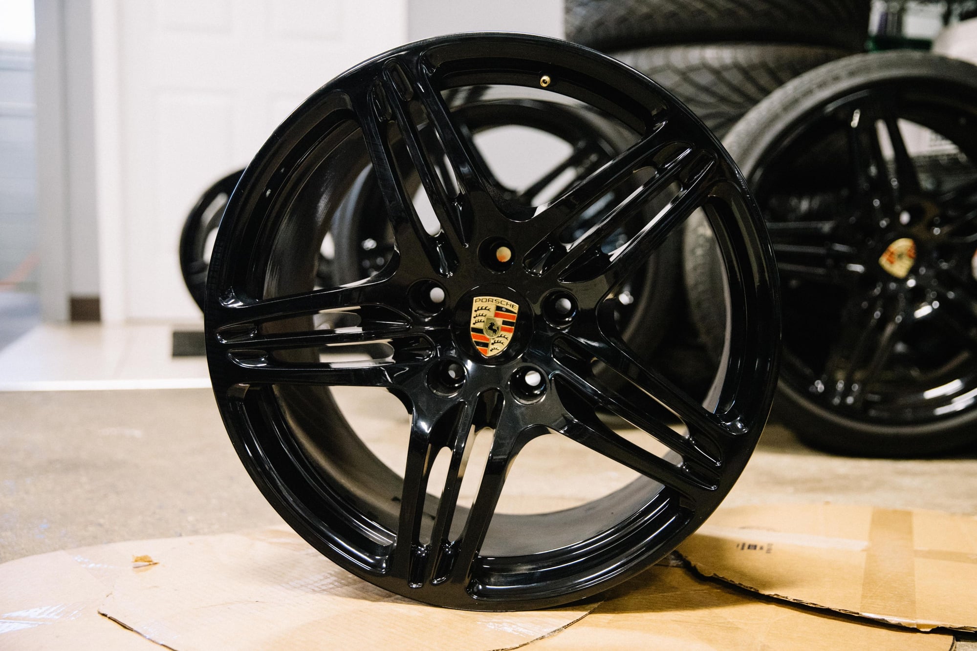 Wheels and Tires/Axles - 19" Porsche 997 911 Turbo Wheels OEM Factory Set in Black - Used - 2005 to 2009 Porsche 911 - 2001 to 2005 Porsche 911 - West Chester, PA 19382, United States