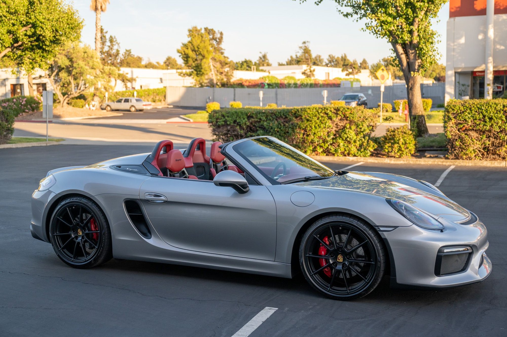 2016 Porsche Boxster - 2016 Boxster Spyder | GT Silver | Spyder Garnet Red Interior | Great spec | 8500~ mi - Used - VIN WP0CC2A82GS152669 - 8,500 Miles - 6 cyl - 2WD - Manual - Convertible - Silver - San Jose, CA 95035, United States