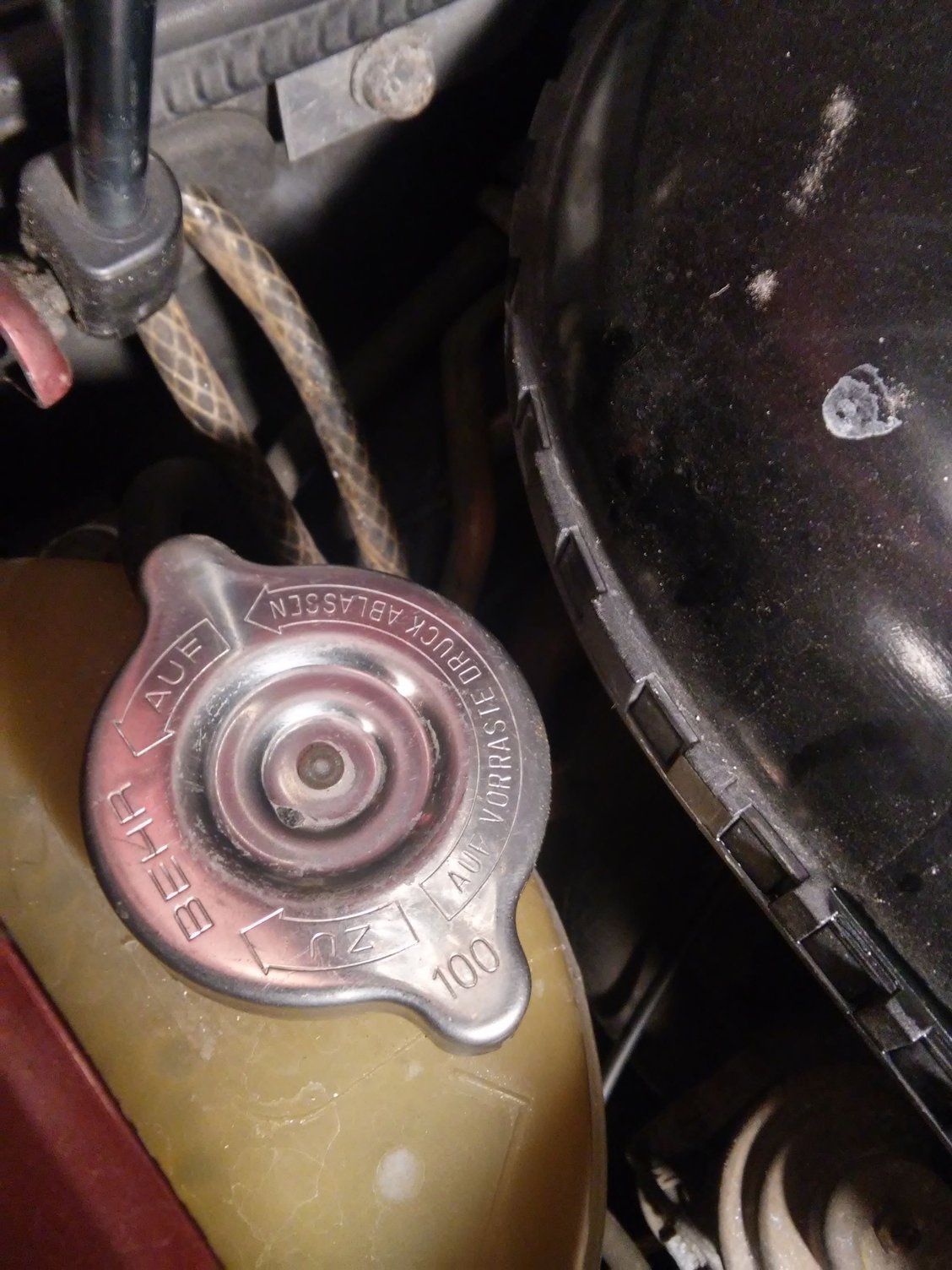 I dont think that was chocolate milk in the coolant reservoir