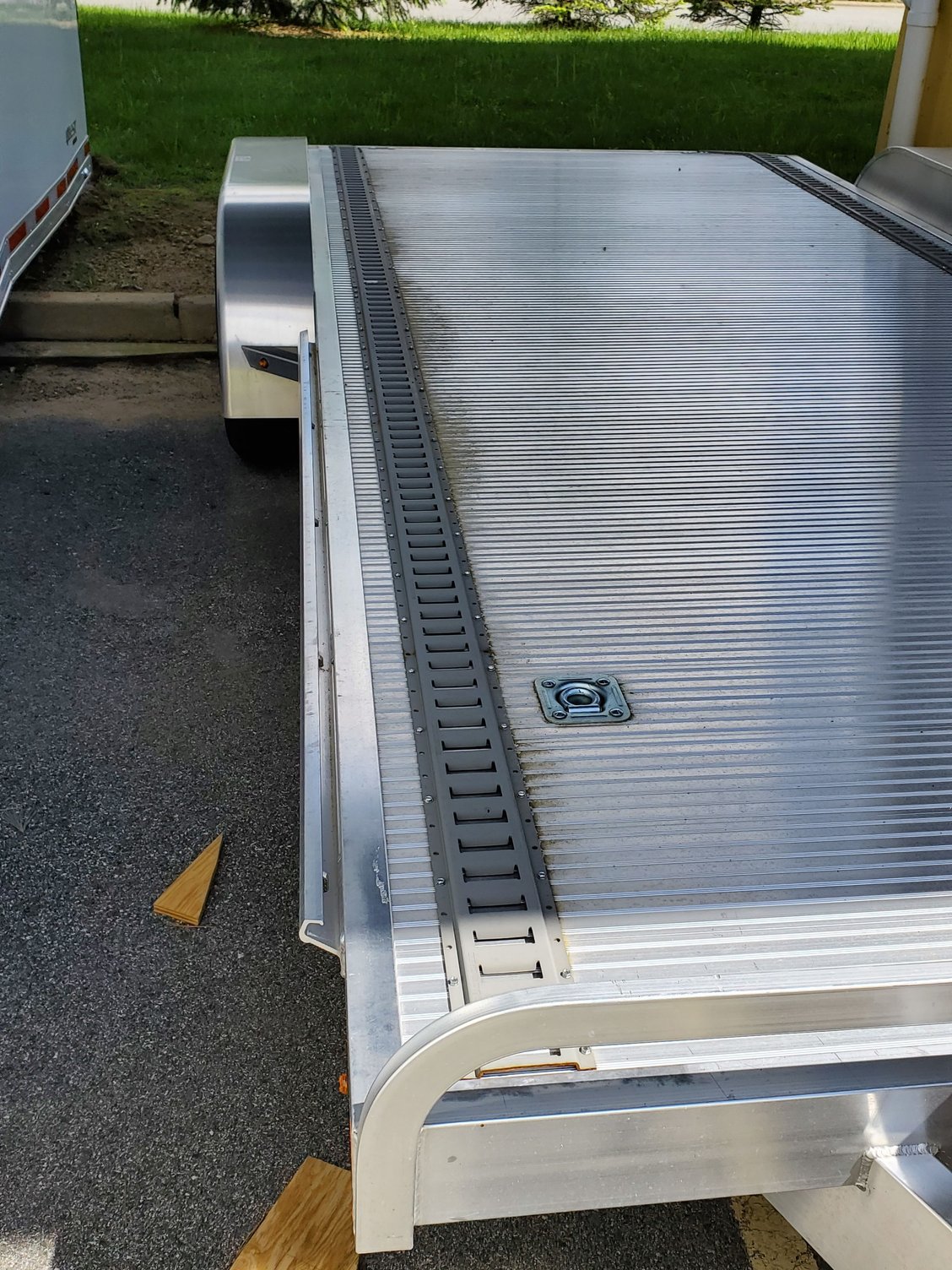 FS: as new 2019 ATC 8.5 x 20 open Aluminum car trailer, with E-Track