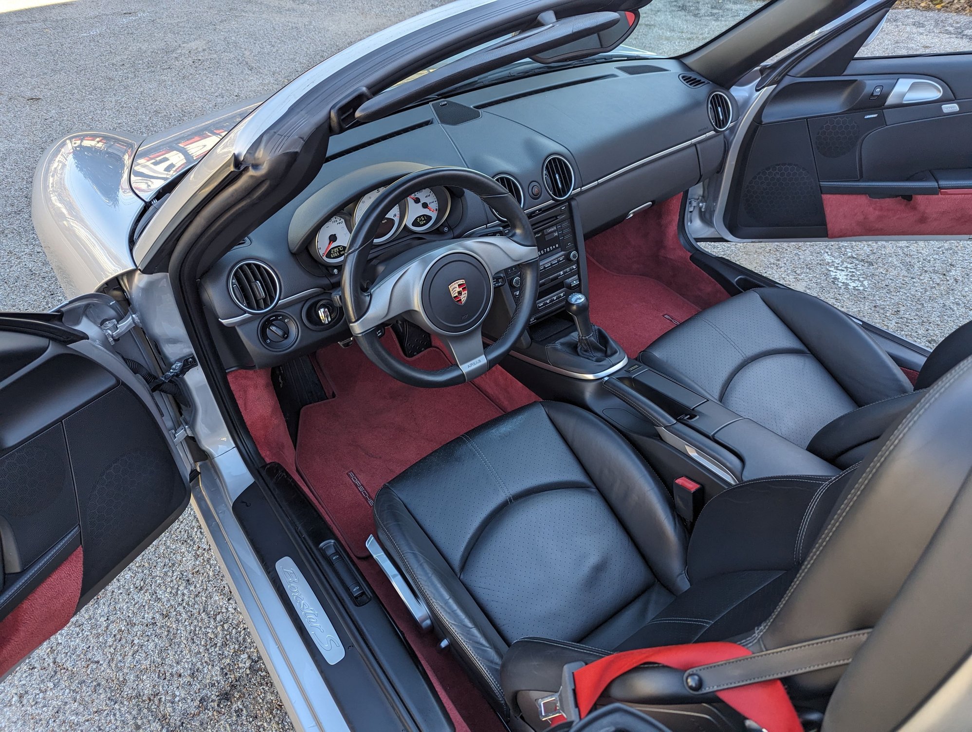 2010 Porsche Boxster - FS: 2010 987.2 Boxster S - Silver on Red - Used - VIN WP0CB2A86AU730383 - 23,970 Miles - 6 cyl - 2WD - Manual - Convertible - Silver - Austin, TX 78750, United States