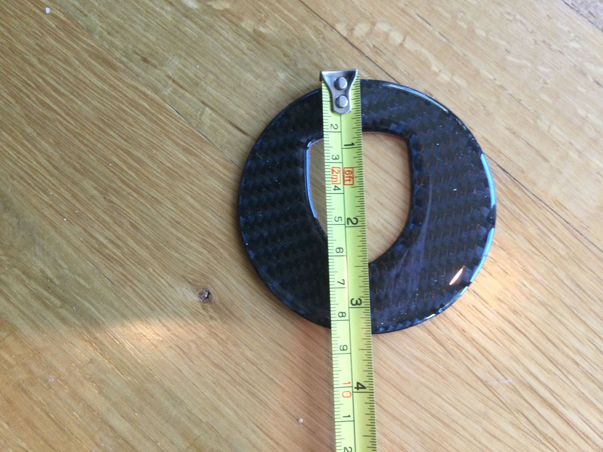 Accessories - Real Carbon Fiber Interior Steering Wheel Horn Button Trim - New - All Years Porsche All Models - Piedmont, CA 94611, United States