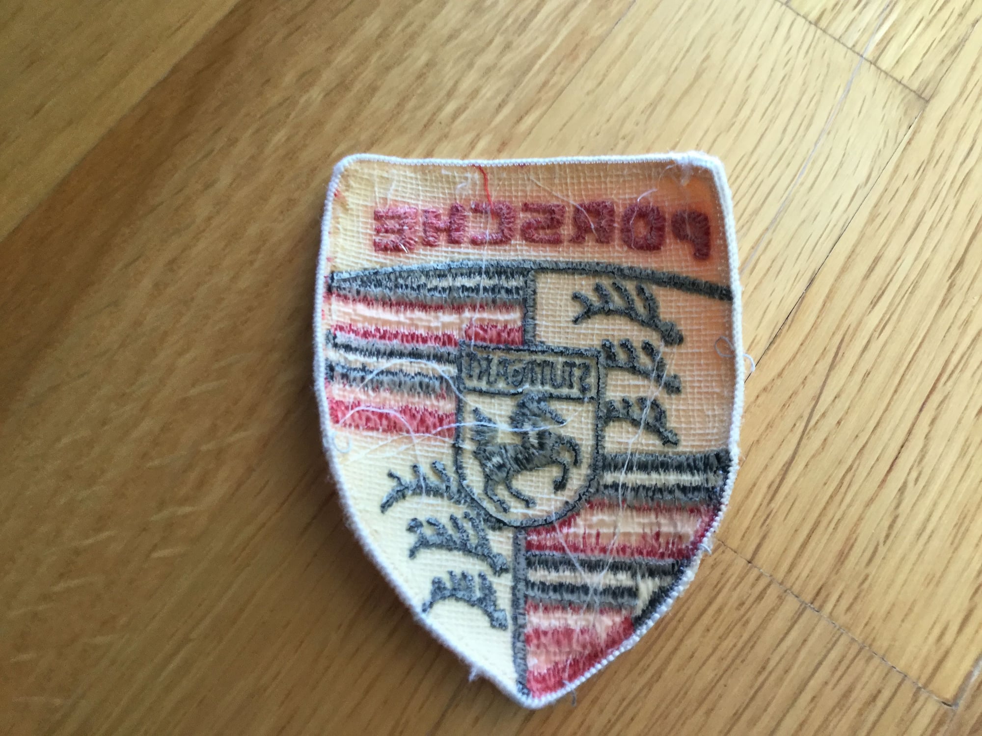 Miscellaneous - VINTAGE EMBROIDERED PORSCHE CREST PATCH - Used - All Years Porsche All Models - Piedmont, CA 94611, United States