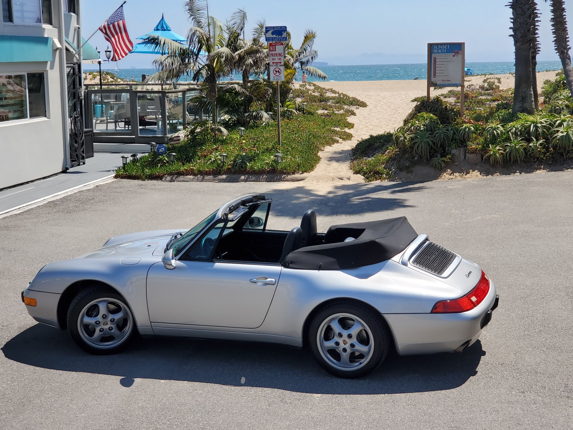 1997 Porsche 911 - Iconic 993-Series Silver/Black 911 Carrera Cabriolet - Used - VIN WP0CA2994VS341310 - 84,600 Miles - 6 cyl - 2WD - Manual - Convertible - Silver - Huntington Beach, CA 92648, United States