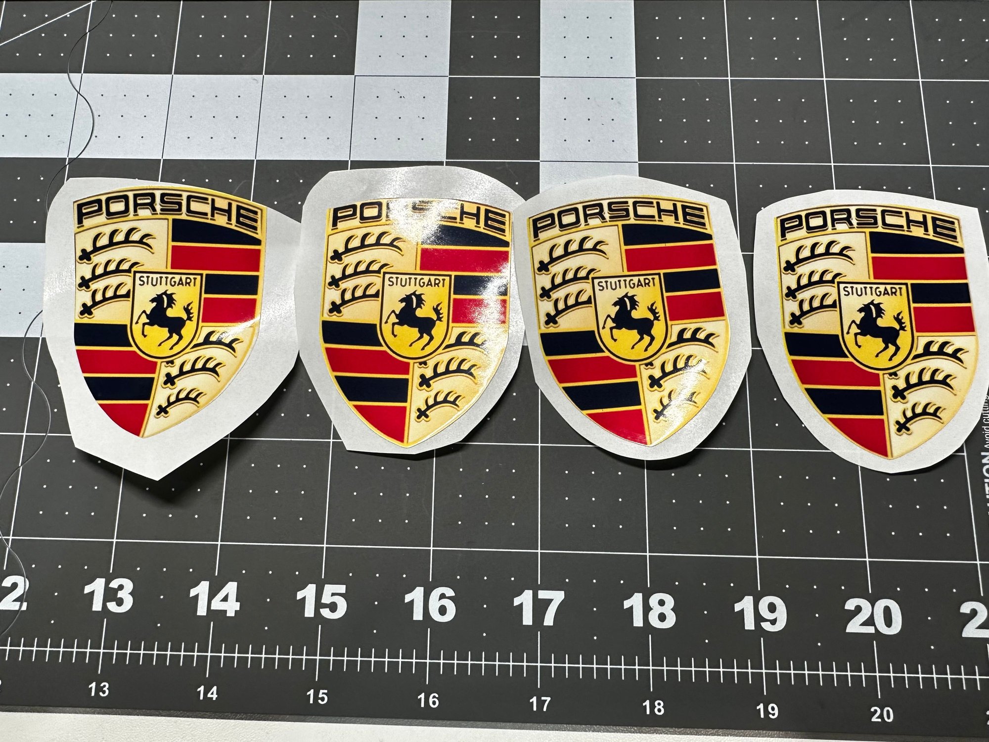 Accessories - Porsche Crest Emblem High Gloss Die Cut Vinyl Decal Sticker - New - 0  All Models - Garden Grove, CA 92843, United States