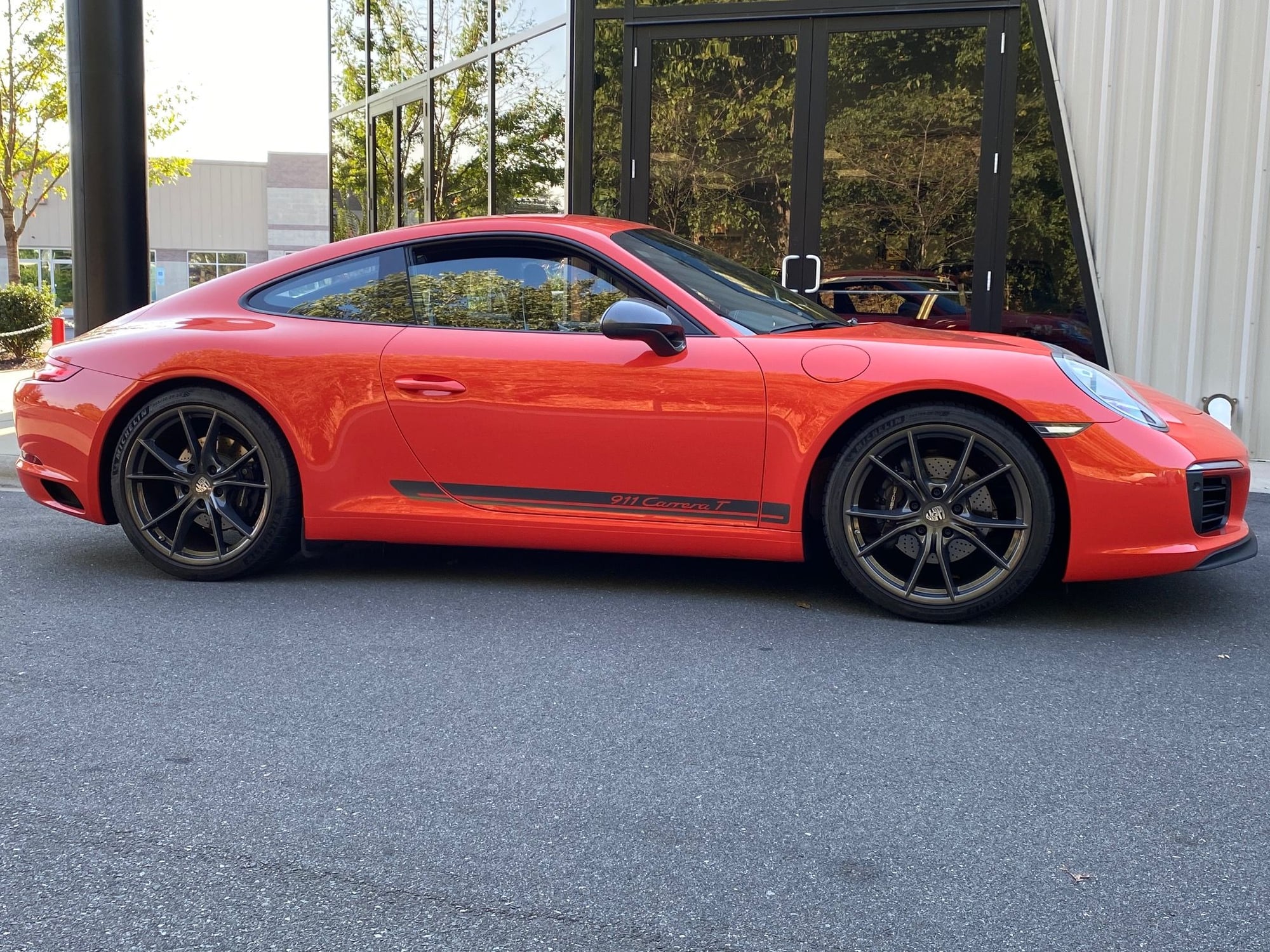 2018 Porsche 911 - 2018 Lava Orange Carrera T - 2200 mile 7 spd slicktop w/ LWB's! - Used - VIN WP0AA2A98JS106129 - 2,200 Miles - 6 cyl - 2WD - Manual - Coupe - Orange - Charlotte, NC 28210, United States