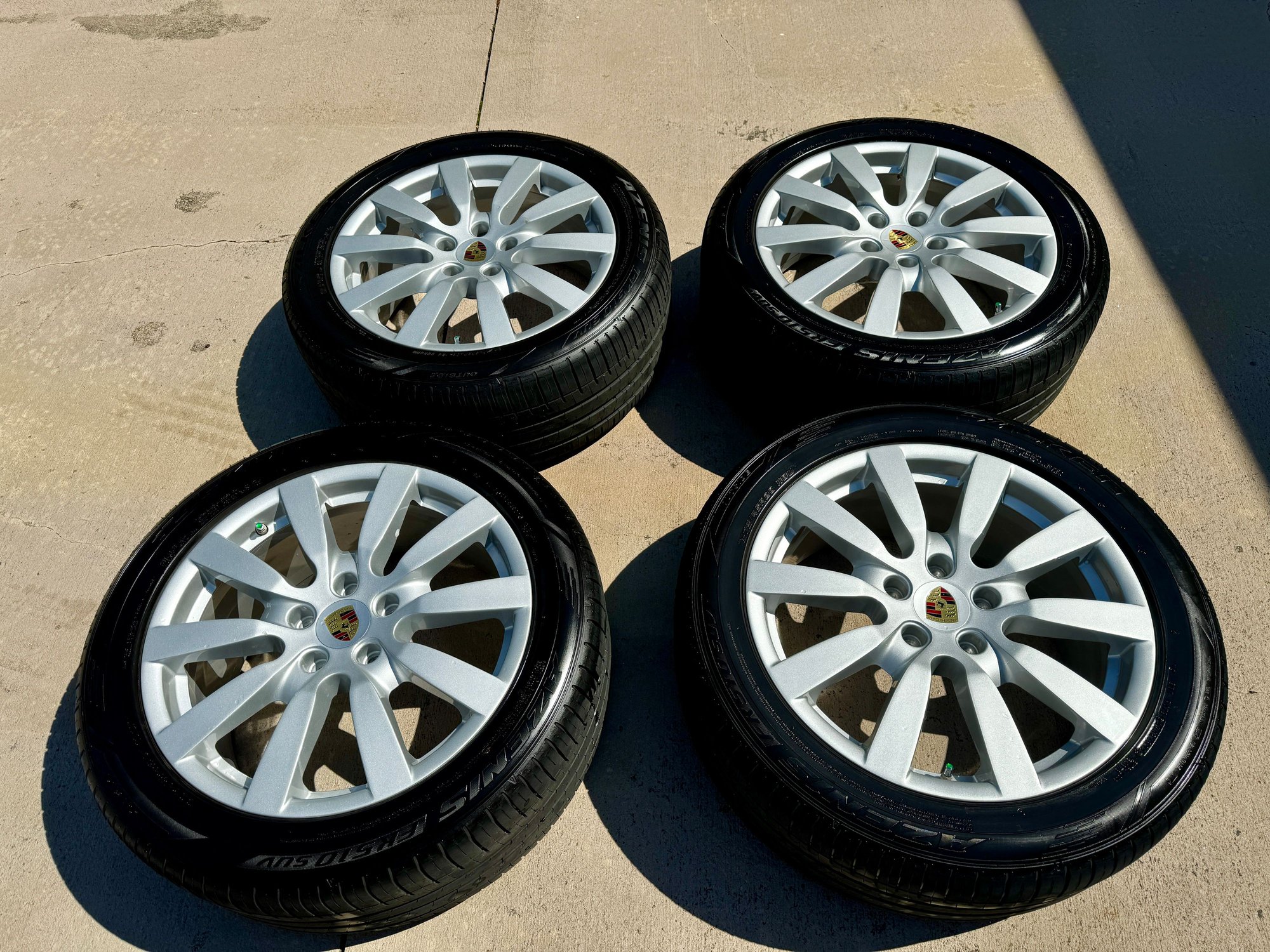 Wheels and Tires/Axles - Authentic Porsche Cayenne Wheels 9"x20" ET57 for 958.1 or .2 w/ Falken Tires & TPMS - Used - Gainesville, GA 30506, United States