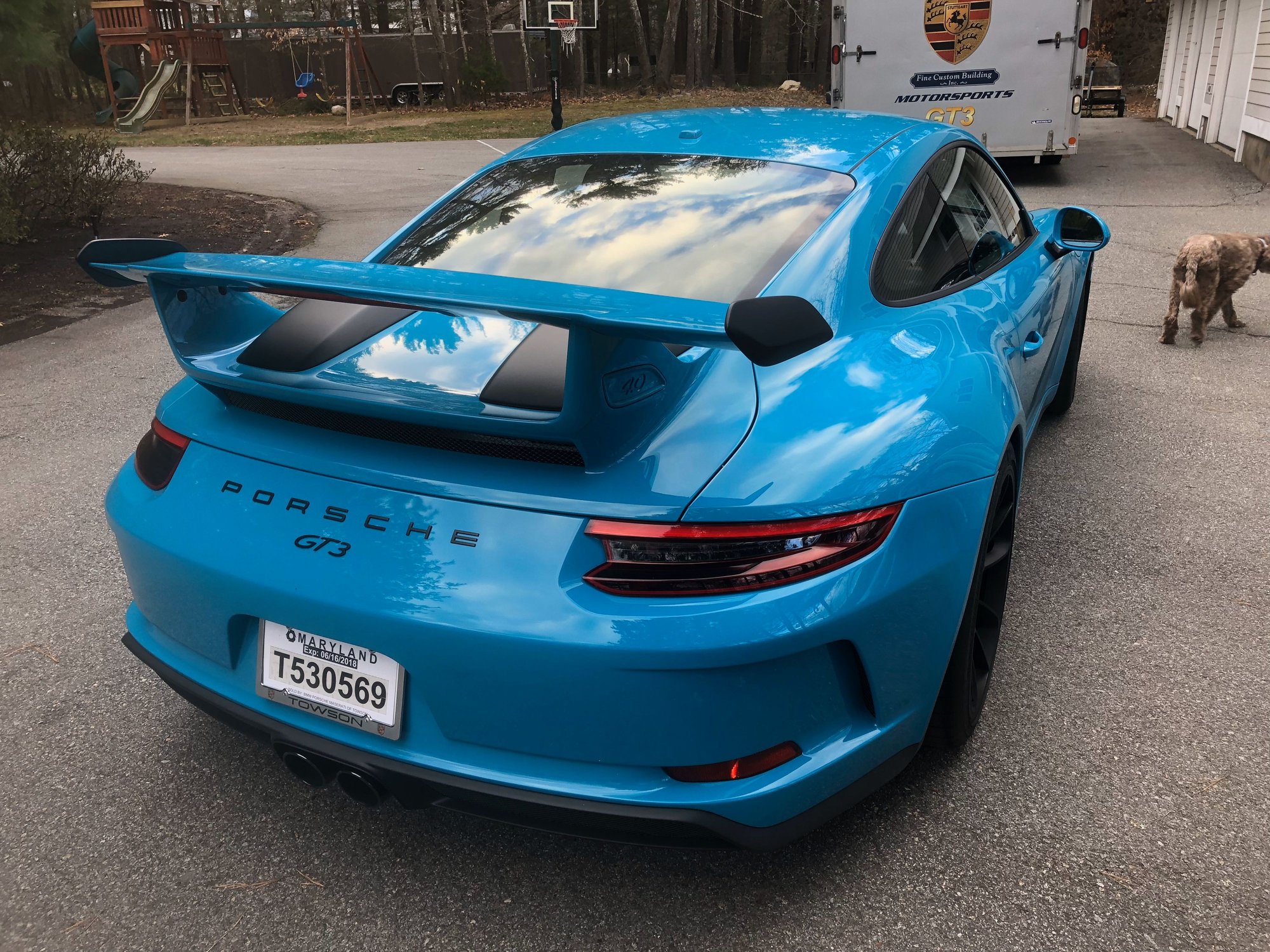 2018 Porsche GT3 - Miami Blue GT3 PDK with low miles - Used - VIN WP0AC2A93JS174560 - 7,250 Miles - 6 cyl - 2WD - Automatic - Coupe - Blue - Jupiter, FL 33458, United States