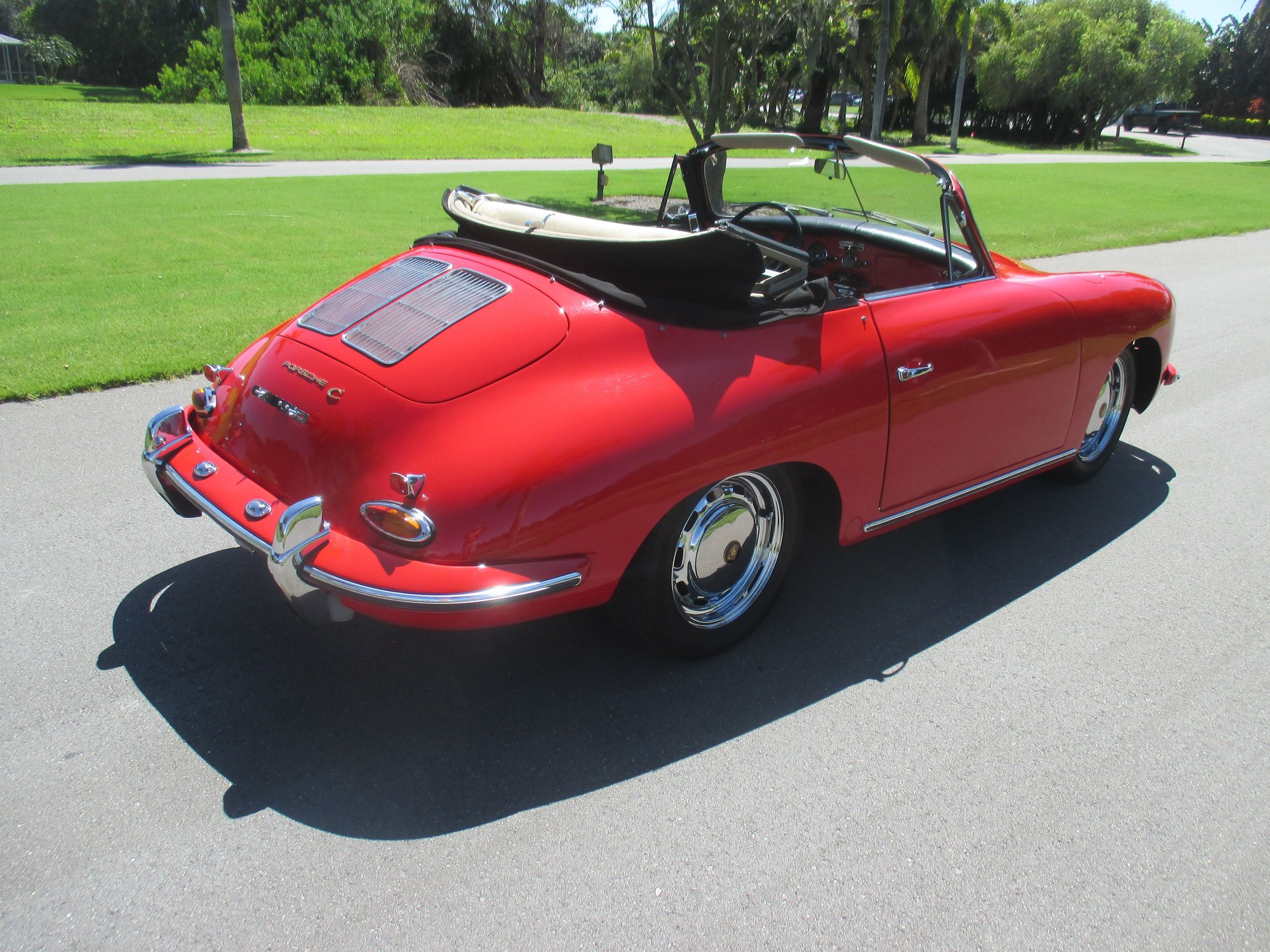 1965 Porsche 356C - 1965 PORSCHE 356 C CABRIOLET - Used - VIN 161994 161994 161 - 22,513 Miles - 4 cyl - 2WD - Manual - Convertible - Red - Nokomis, FL 34275, United States