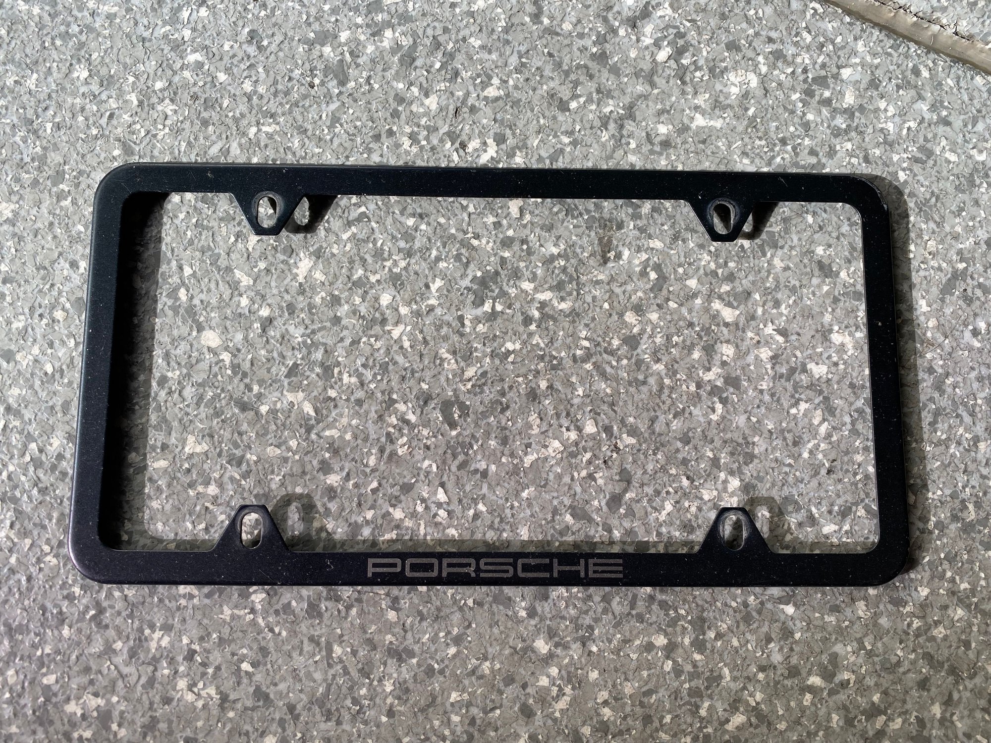 Accessories - 987 - US Millworks Tow Hook LP Holder + OEM Porsche Slim Line LP Frame - Used - 2006 to 2012 Porsche Cayman - Denver, CO 80212, United States