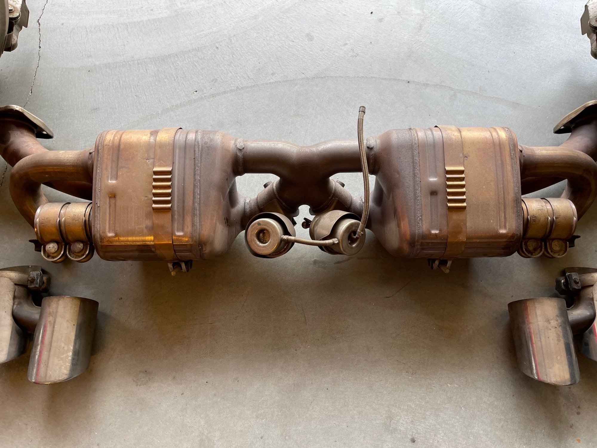 Engine - Exhaust - 991.1 complete Factory Sports Exhaust only 15K miles - Used - 2013 to 2016 Porsche 911 - Monarch Bay, CA 92629, United States