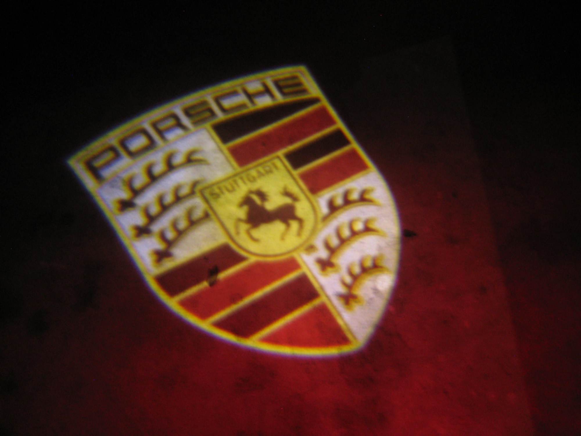 Porsche logo 2024 puddle lights