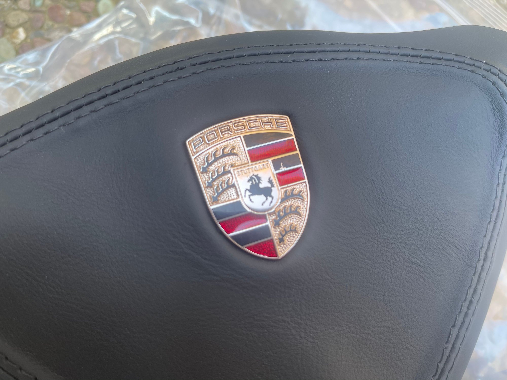 Interior/Upholstery - Black Leather Airbag for 996 3-Spoke Steering Wheel - New - 1989 to 2007 Porsche 911 - Hayward, CA 94544, United States