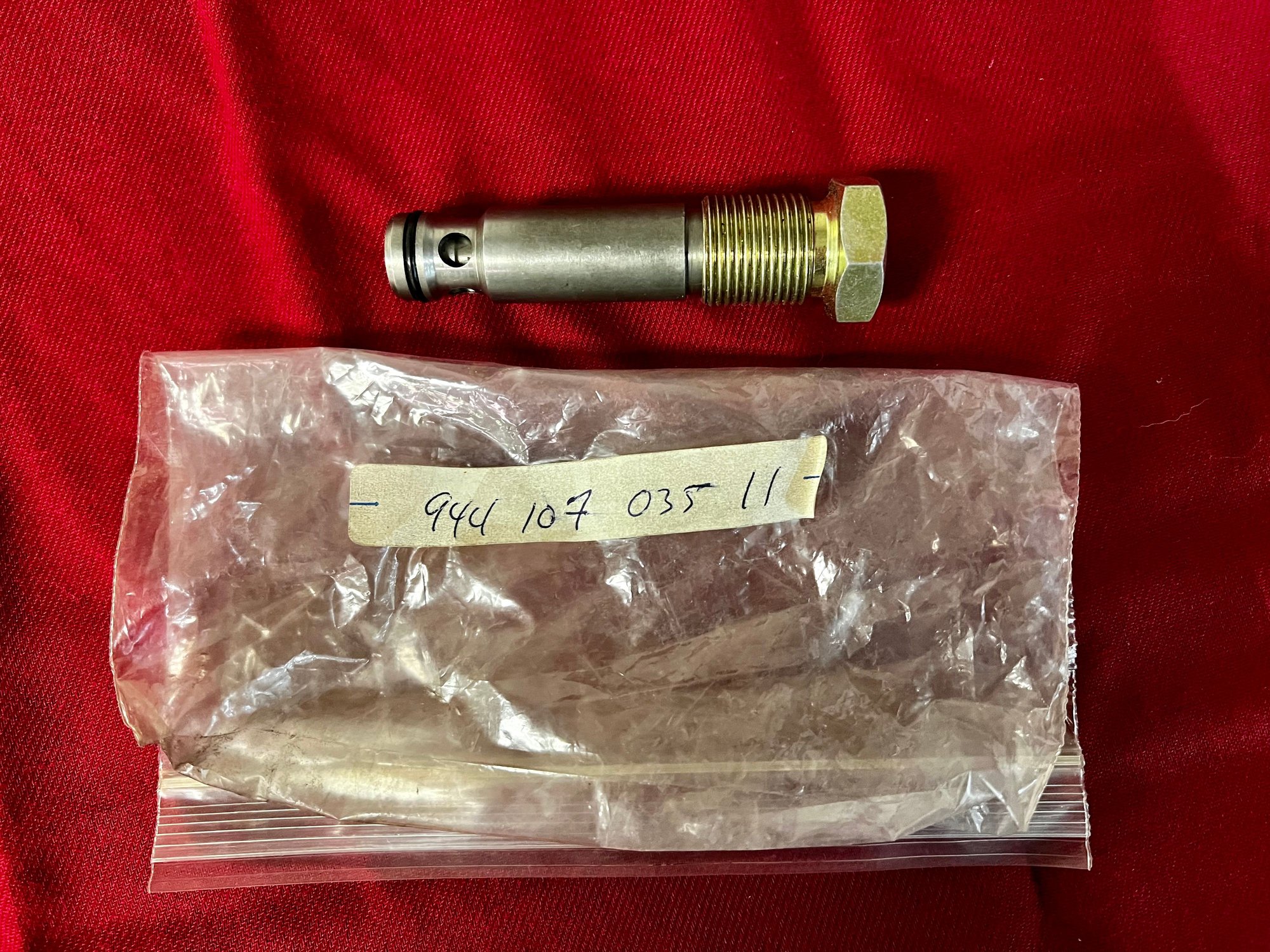 Miscellaneous - Porsche 944 Oil Pressure Relief Valve - 944 107 035 11 - New - 1986 Porsche 944 - Tulsa, OK 74145, United States