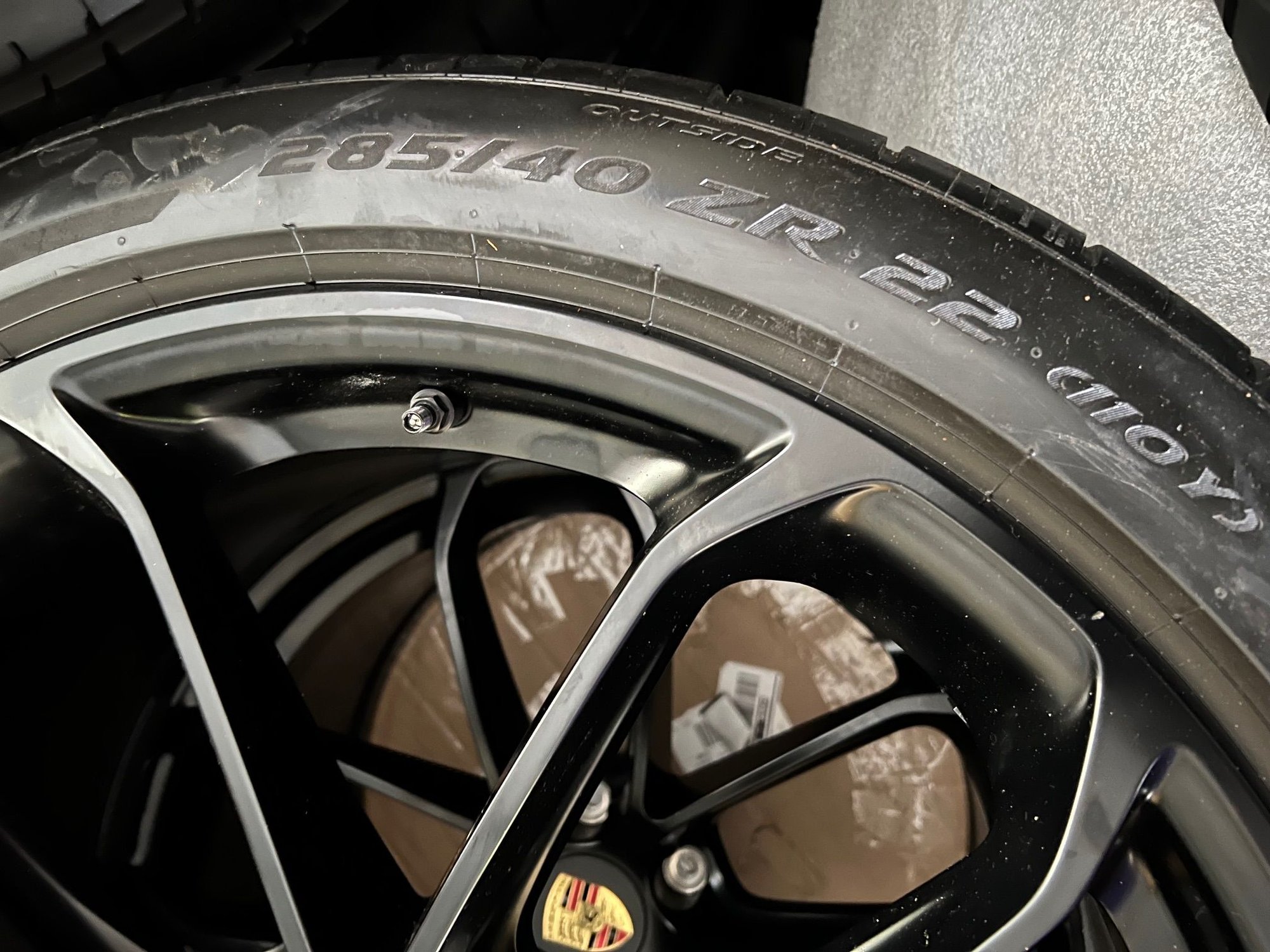 Wheels and Tires/Axles - 22" Factory Forged Matte Black Wheels with Race tires and TPMS - 2025 Turbo GT - Used - -1 to 2026  All Models - Summit, NJ 07902, United States