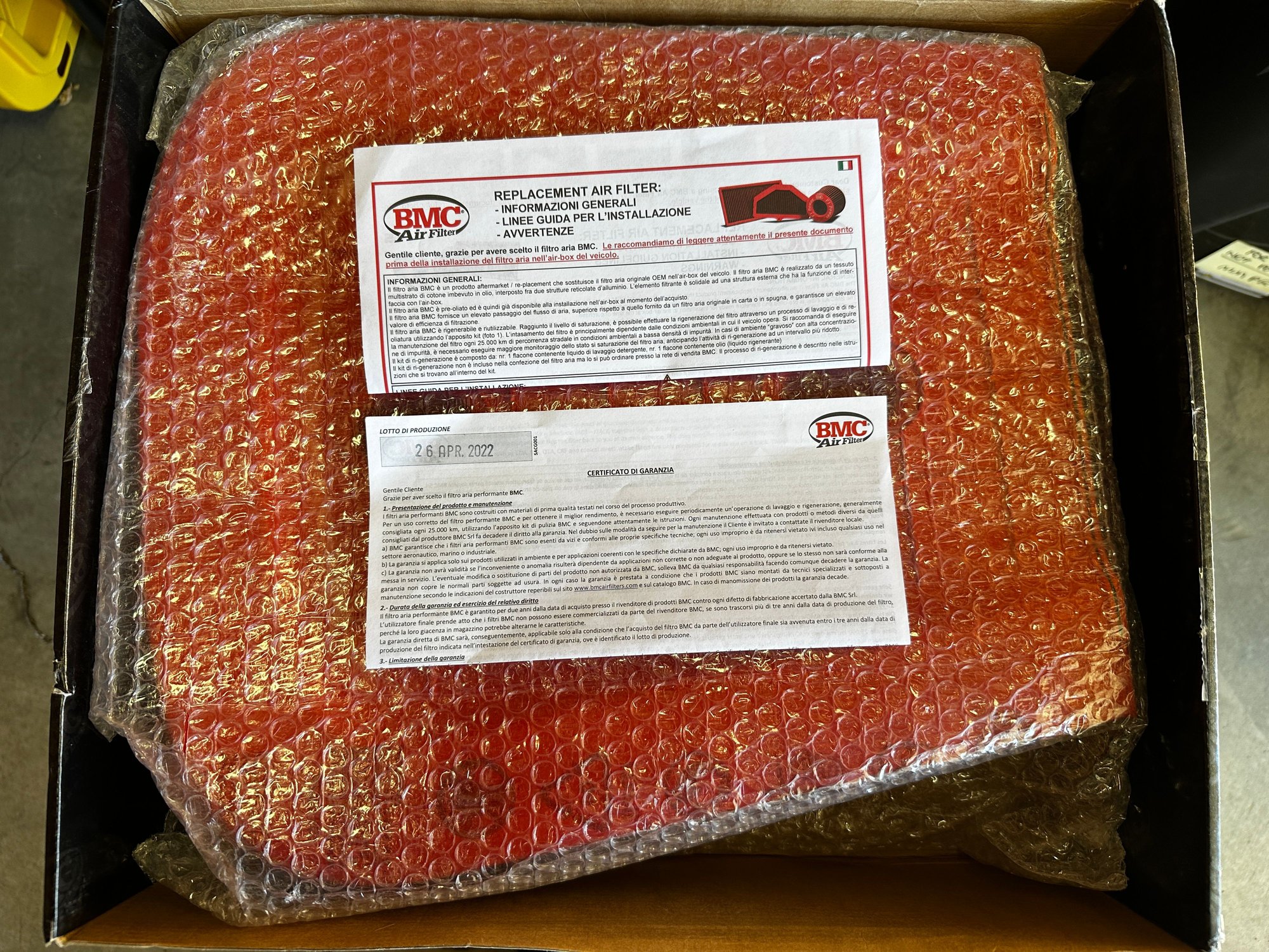 Engine - Intake/Fuel - BMC High Performance Air Filter for 18-22 Cayenne - Used - 2018 to 2022 Porsche Cayenne - Pismo Beach, CA 93449, United States