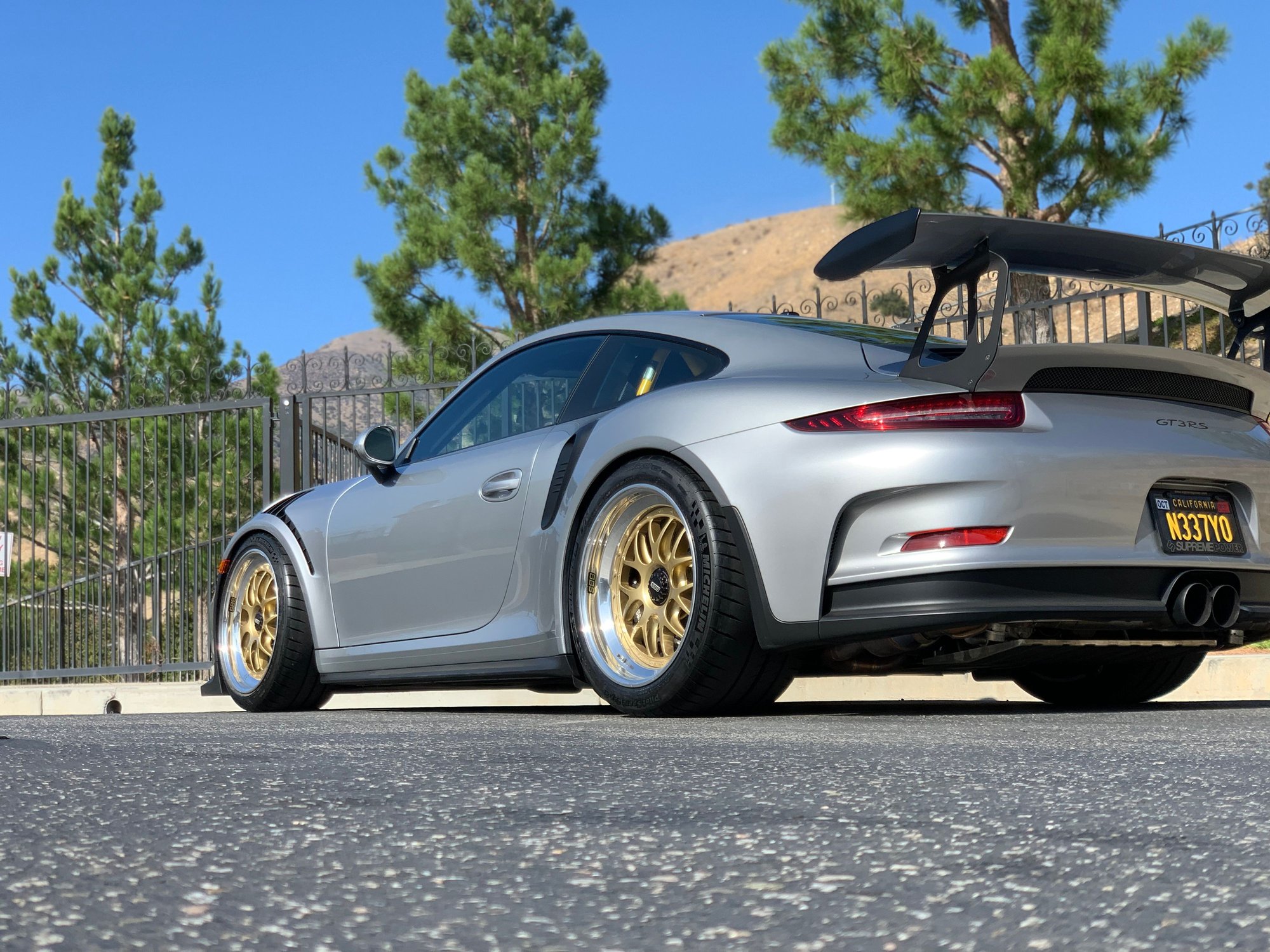Wheels and Tires/Axles - 19" GOLD BBS E07 991 GT3RS Specification 19X10 front 19x13 Rear CUP 2 Tires TPMS incl - Used - 0  All Models - Northridge, CA 91326, United States