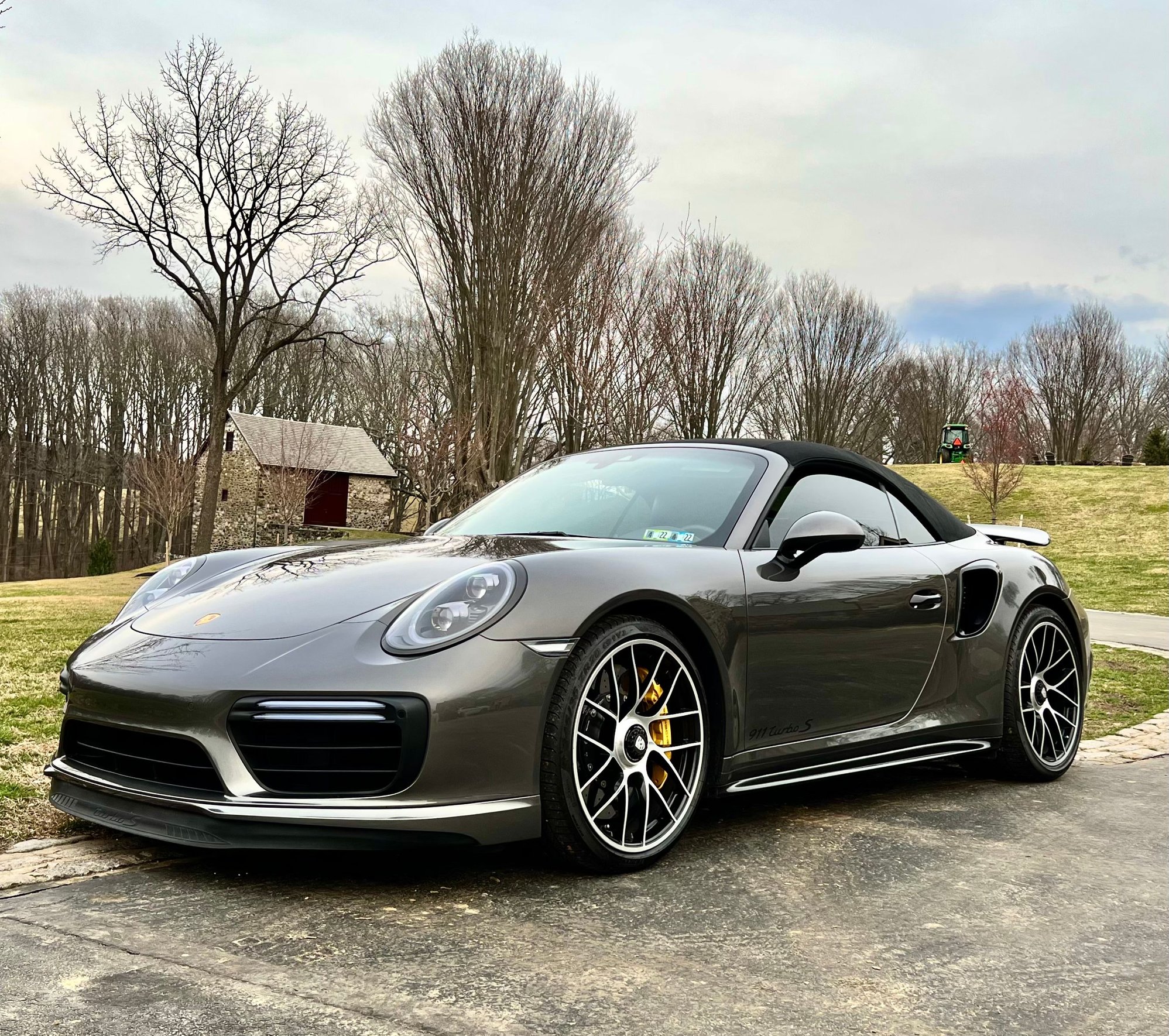 2019 Porsche 911 - 2019 Agate Grey 911 Turbo S Cab <5000mi (Philly) - Used - VIN WP0CD2A99KS144907 - 4,500 Miles - 6 cyl - AWD - Automatic - Convertible - Gray - Chester County, PA 19348, United States
