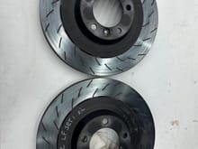 Front rotors are considerably lighter than the equivalent Girodisc 
