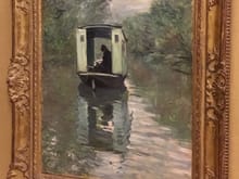“The Studio Boat” Claude Monet 1876.
